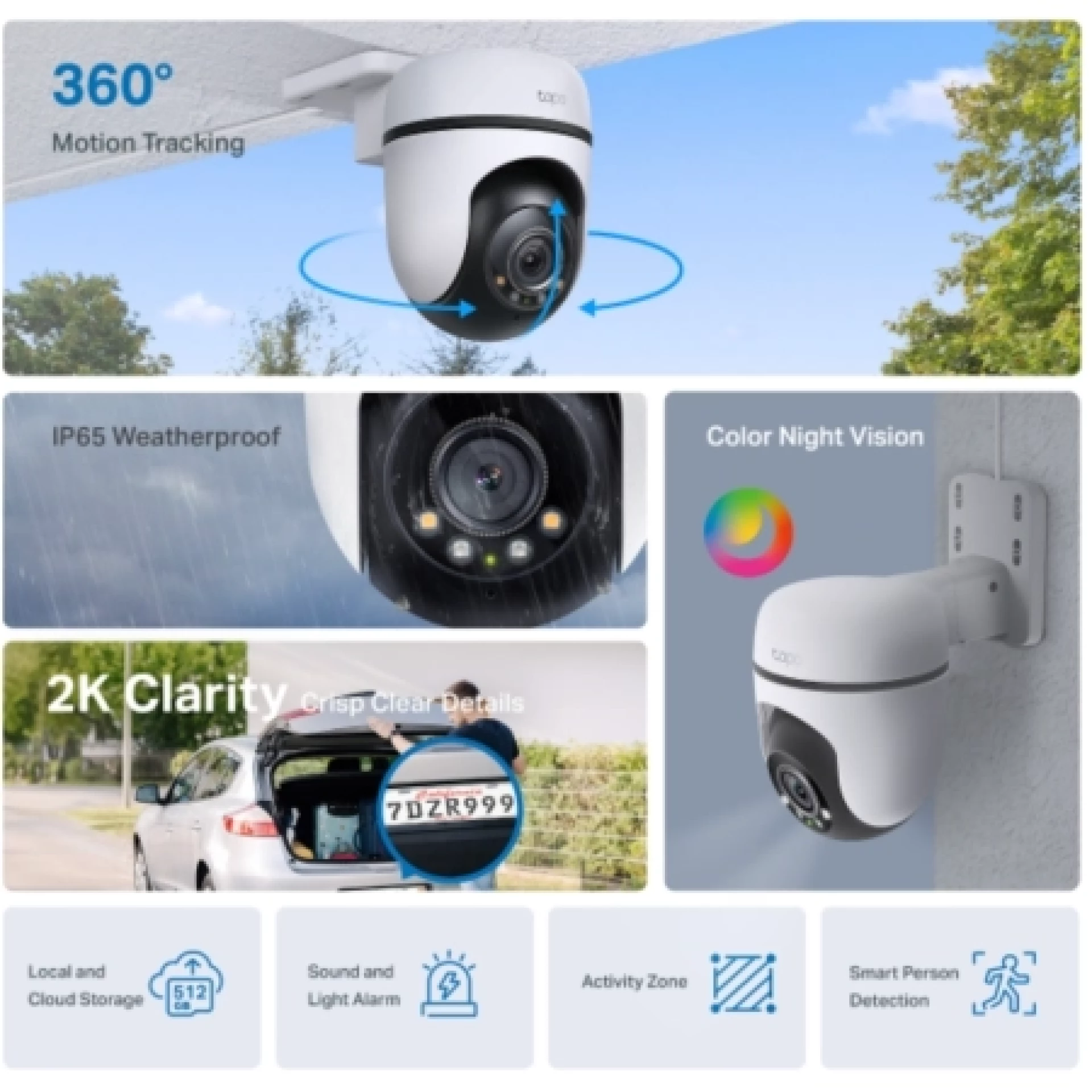 TP-Link Outdoor Pan/Tilt Wi-Fi Camera Tapo C510W