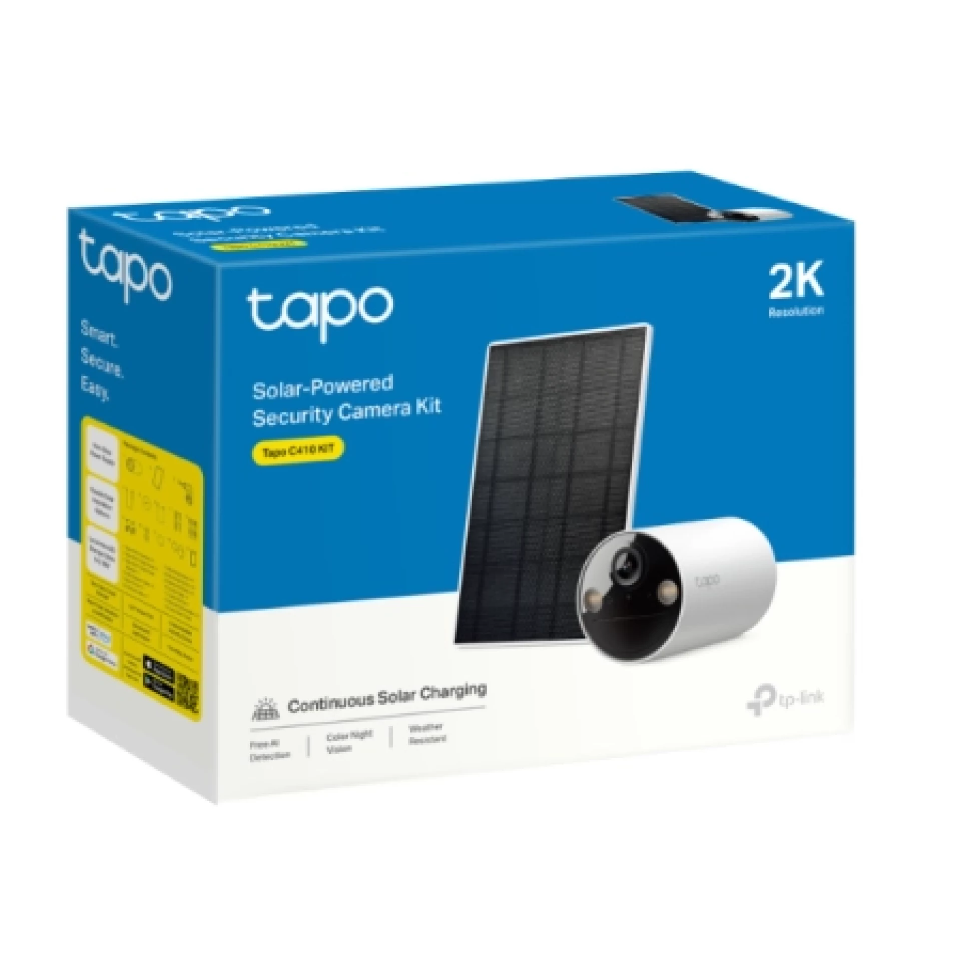 TP-Link Outdoor Solar-Powered Wi-Fi Camera Tapo C410 KIT
