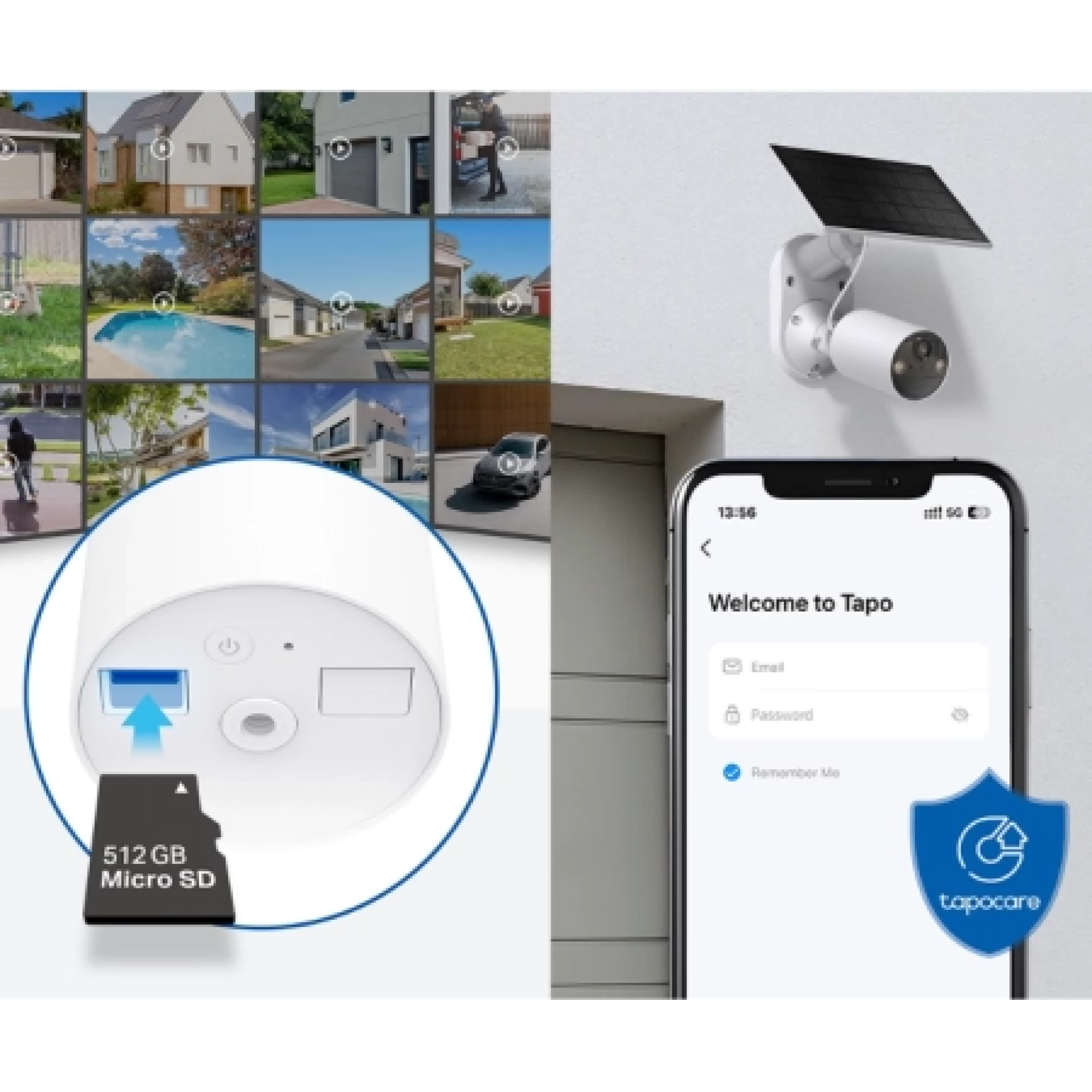 TP-Link Outdoor Solar-Powered Wi-Fi Camera Tapo C410 KIT