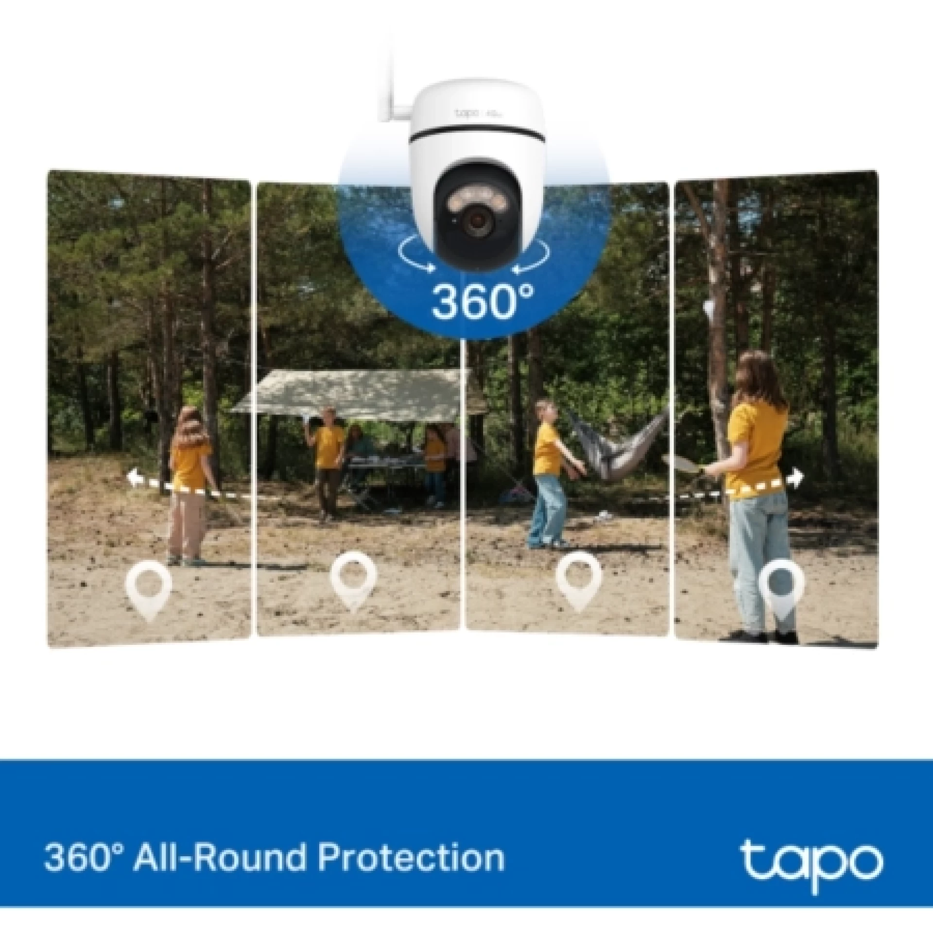 TP-Link Security Solar-Powered Pan/Tilt 4G LTE Camera Tapo C615G KIT