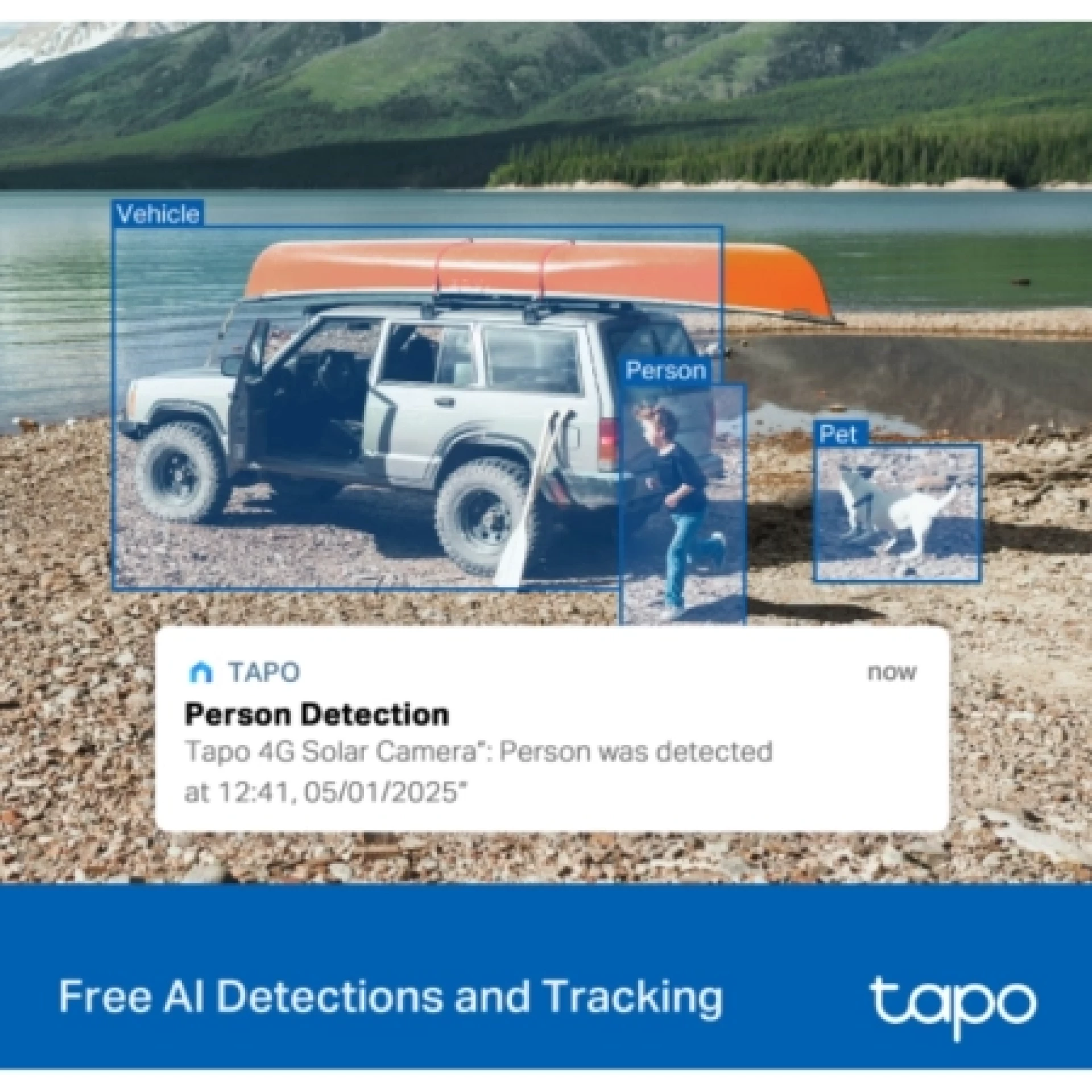 TP-Link Security Solar-Powered Pan/Tilt 4G LTE Camera Tapo C615G KIT