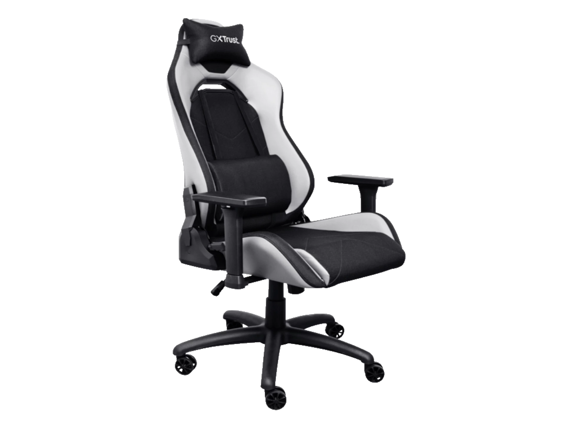 Trust GXT 714W gaming stolica RUYA, crno-bijela, udobna,podesiva, ergonomska, eko materijal