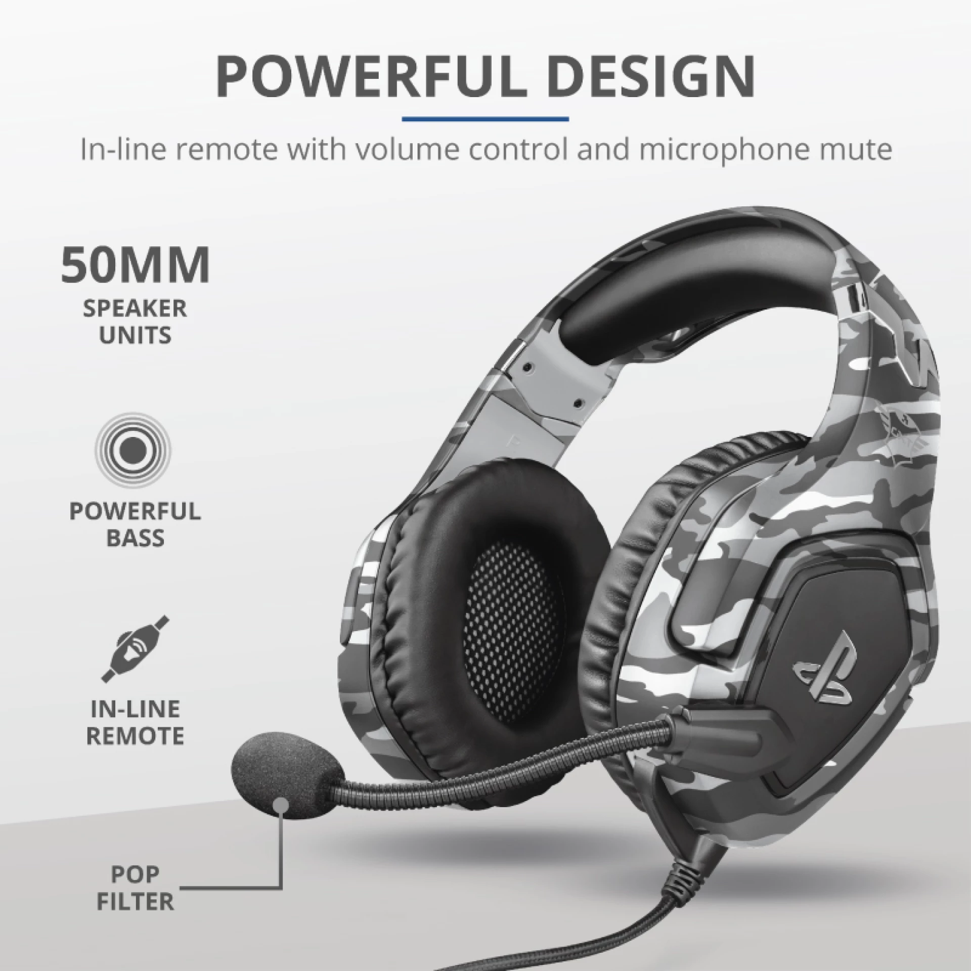 Slušalice gaming Trust GXT488 PS4 siv Forze-G