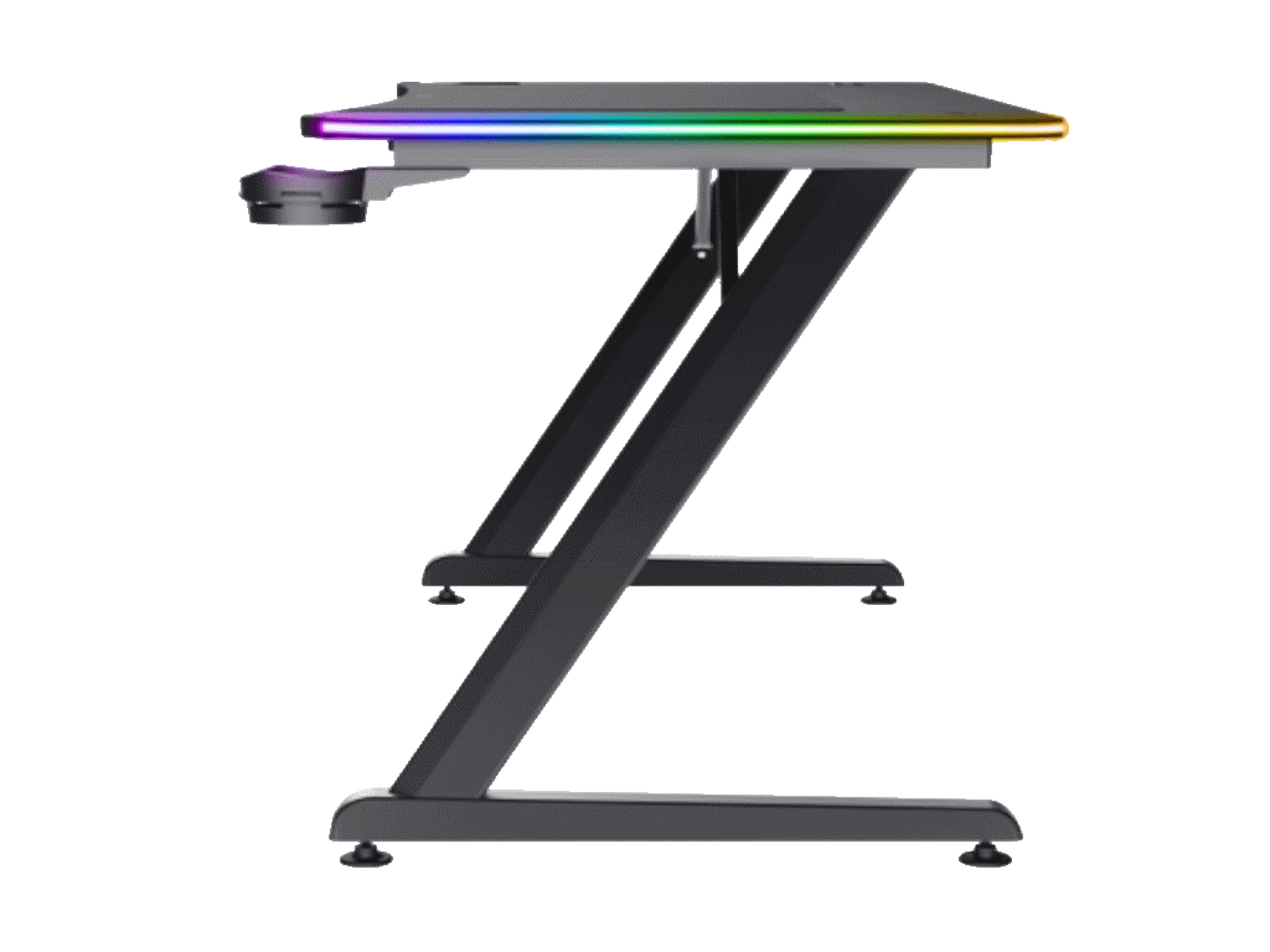 Trust GXT710 Luminus Pro RGBgaming sto, wireless punjač,120x60x74 cm, crni
