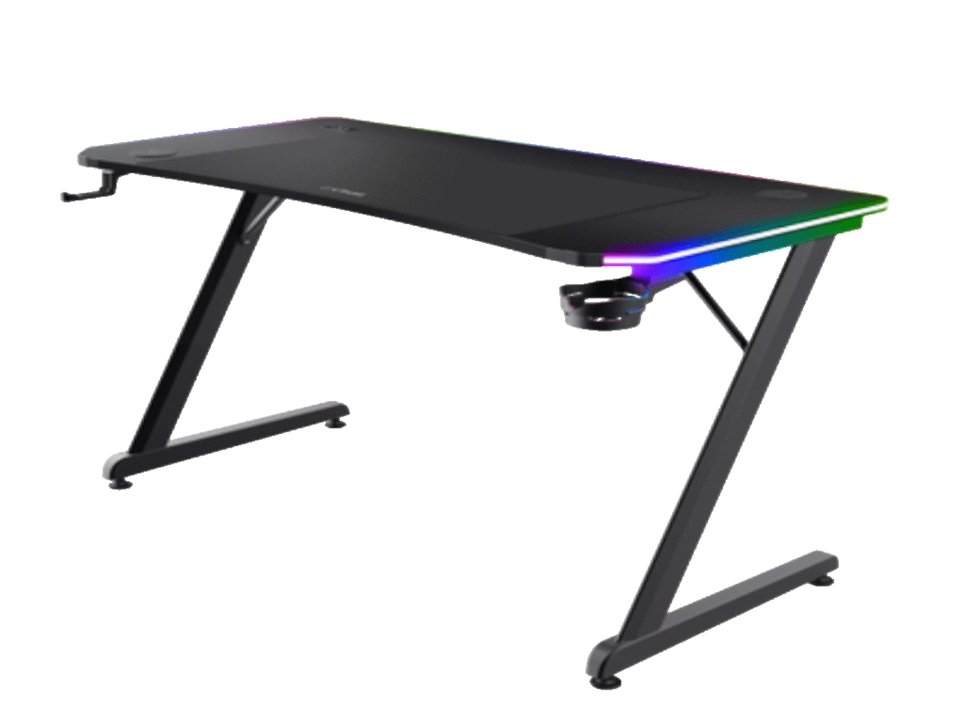 Trust GXT710 Luminus Pro RGBgaming sto, wireless punjač,120x60x74 cm, crni