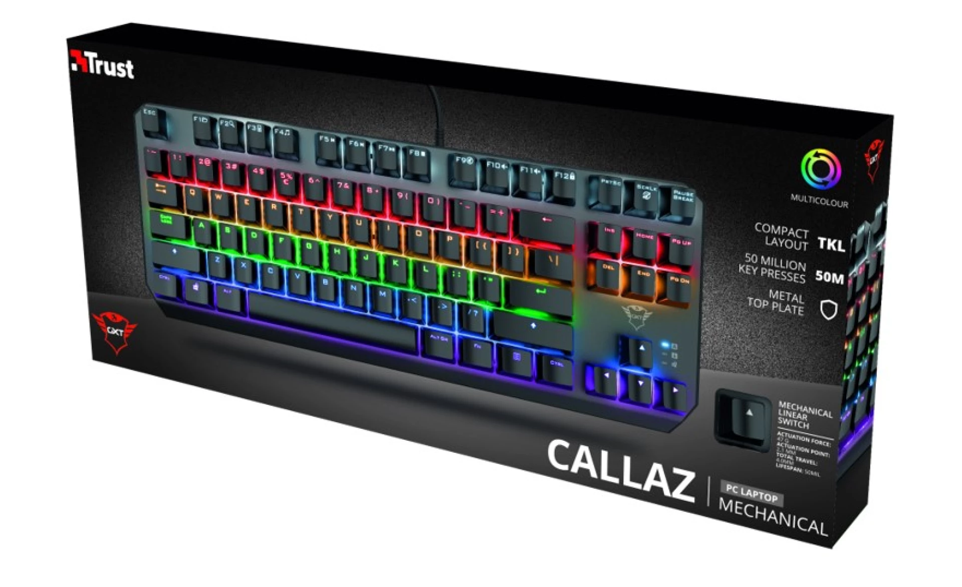 Trust GXT834  meh. tastatura TKL Callaz