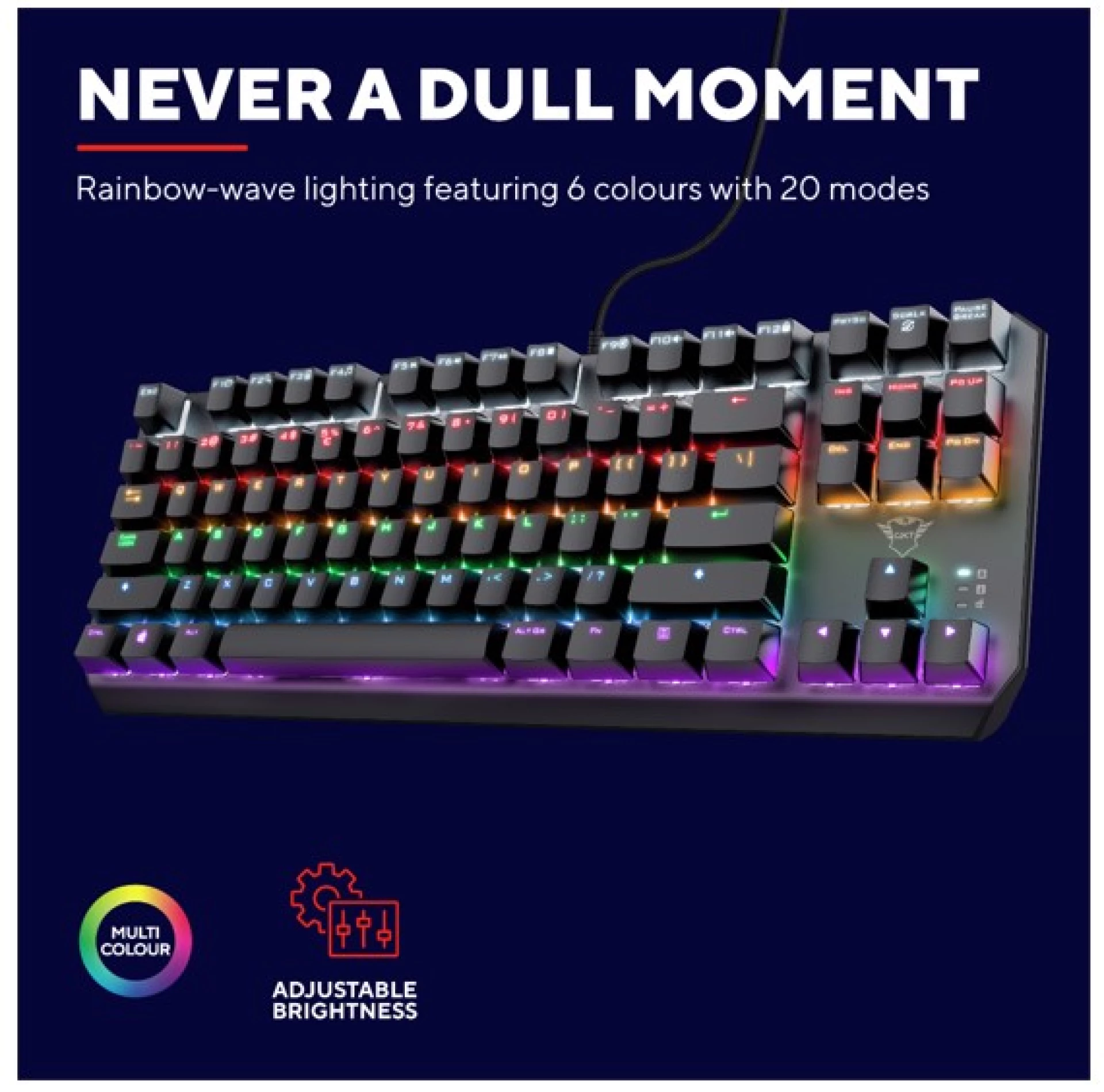 Trust GXT834  meh. tastatura TKL Callaz