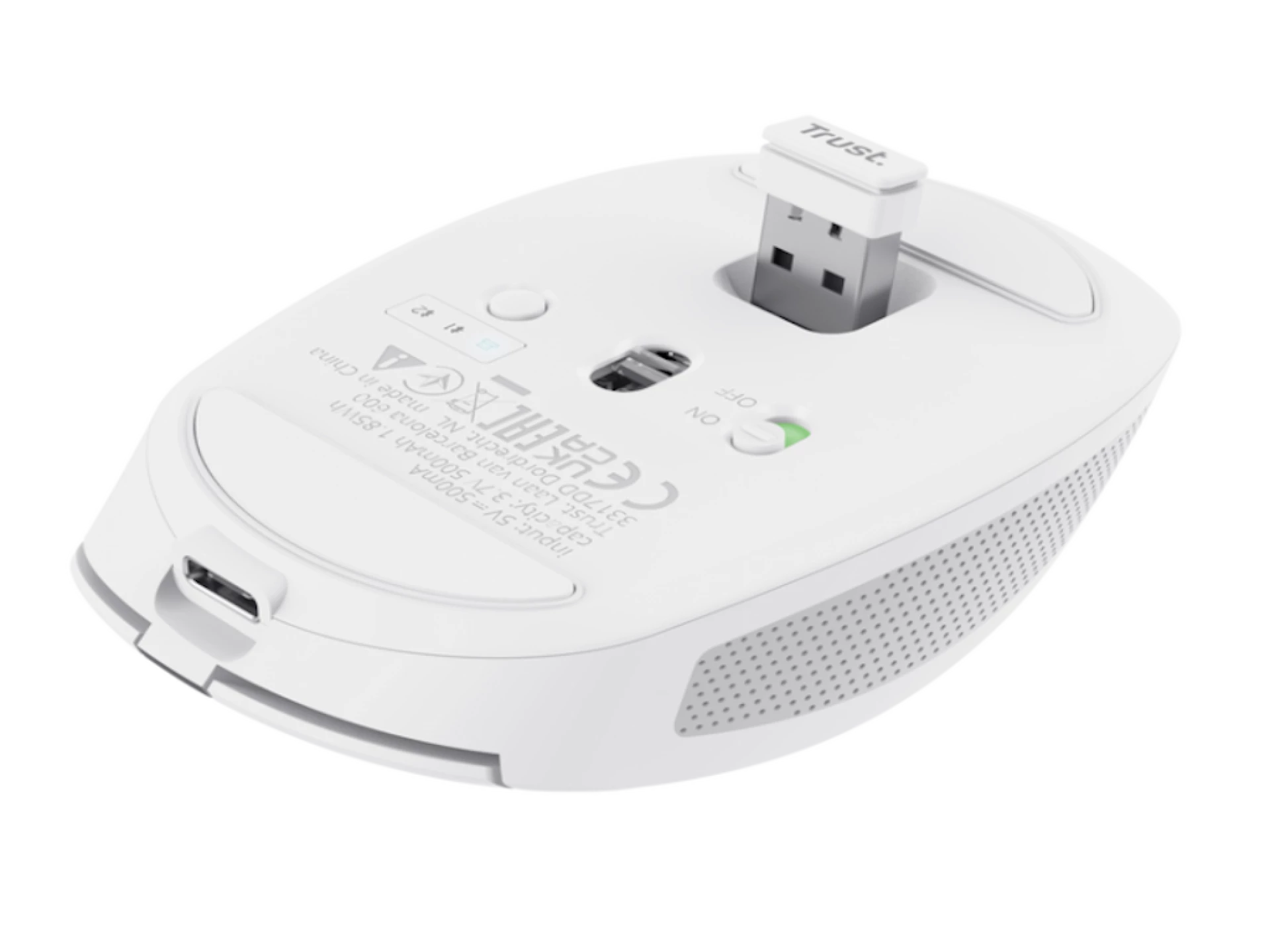 Trust OZAA compact wirelessmiš, 800-3200 dpi, optički,3 načina konekcije, punjiva baterija