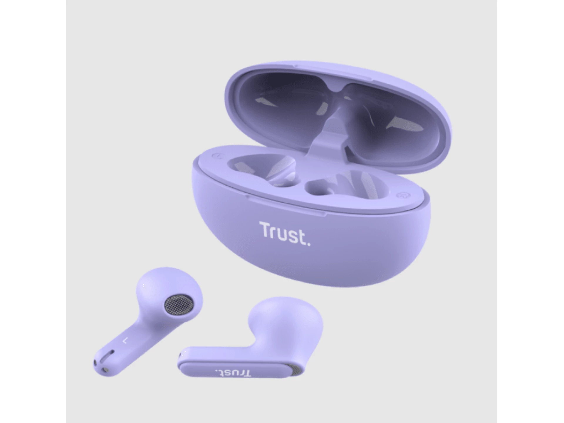 Trust Yavi wireless bluetoothENC slušalice, ljubičaste