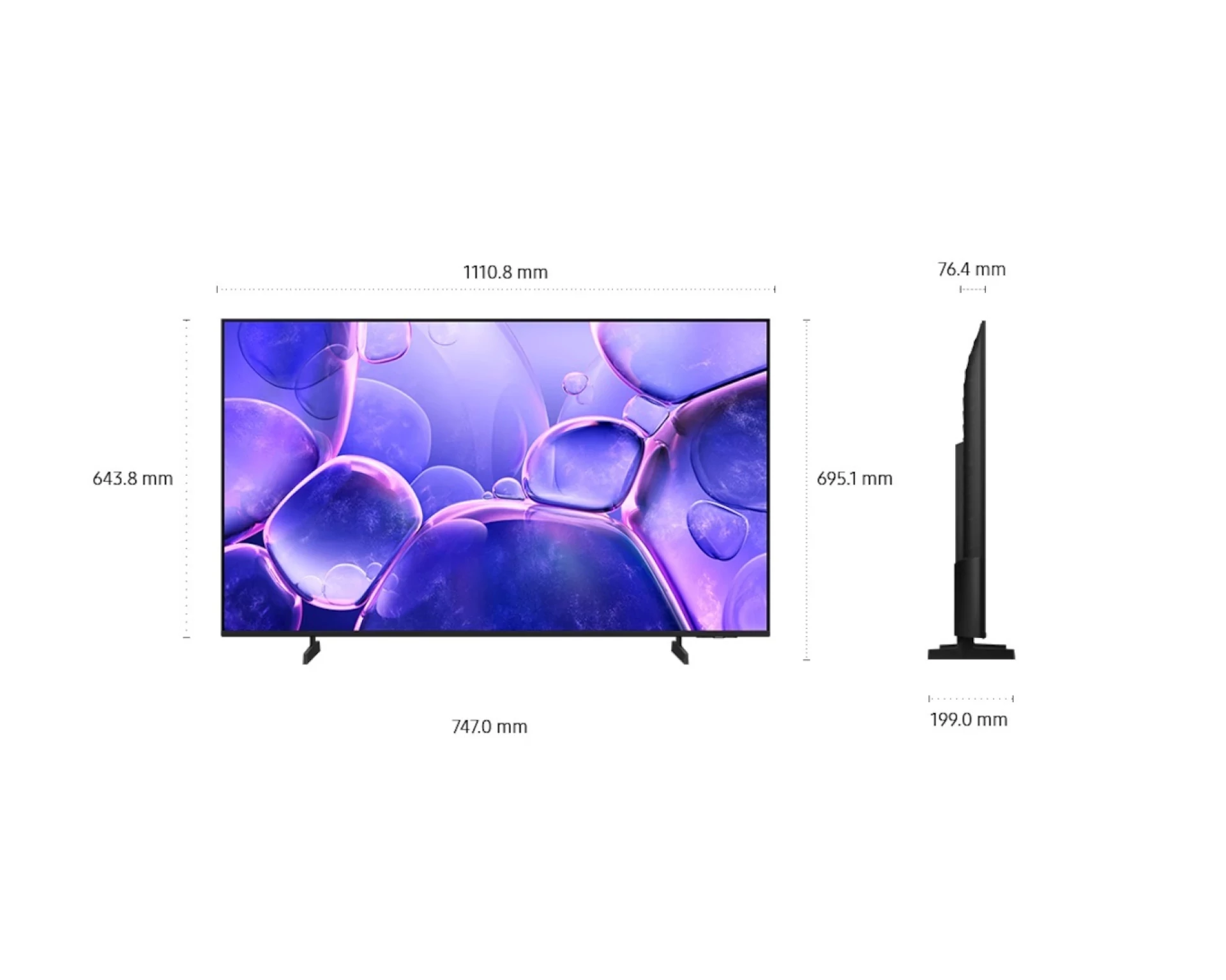 TV SAMSUNG Crystal UHD 4K  50" U8072F