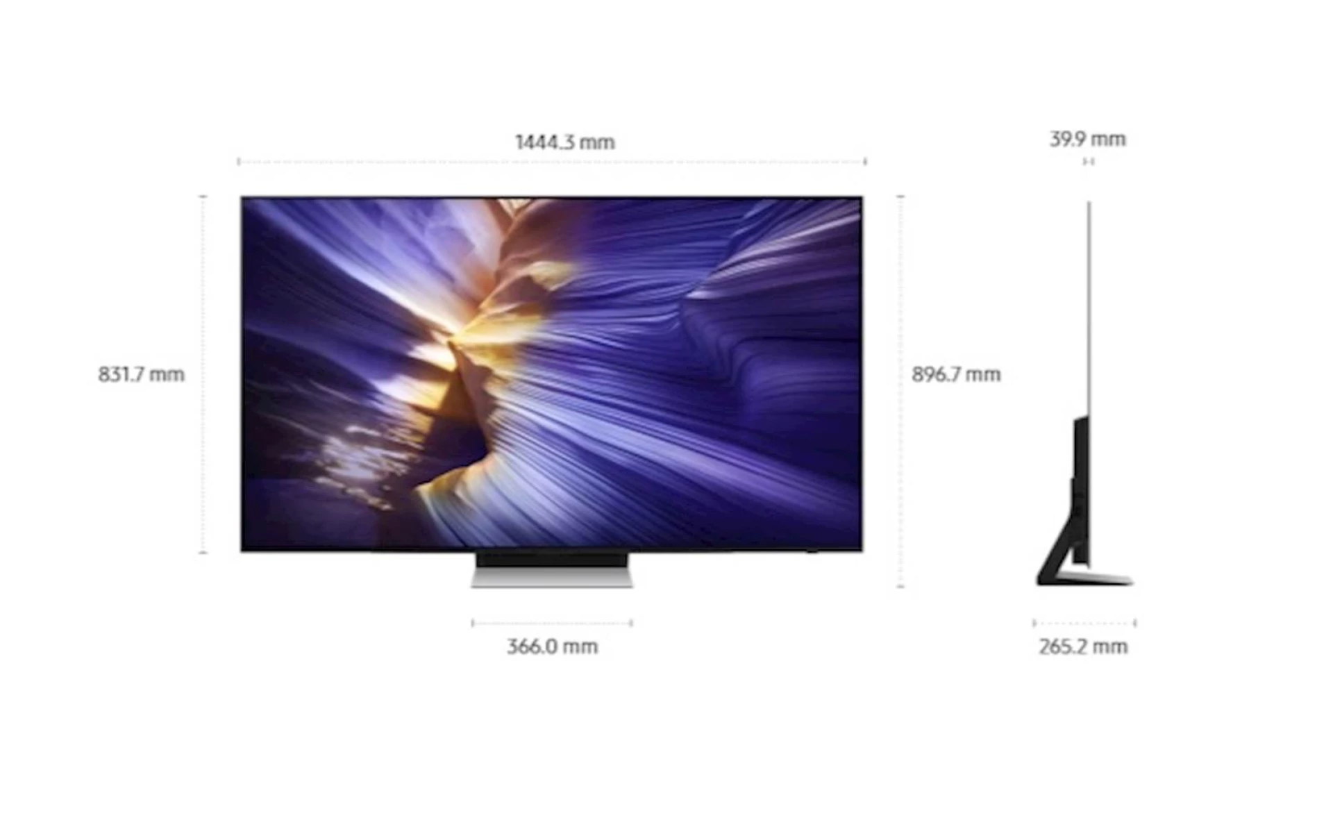TV SAMSUNG OLED 4K Vision AI 65" S90F
