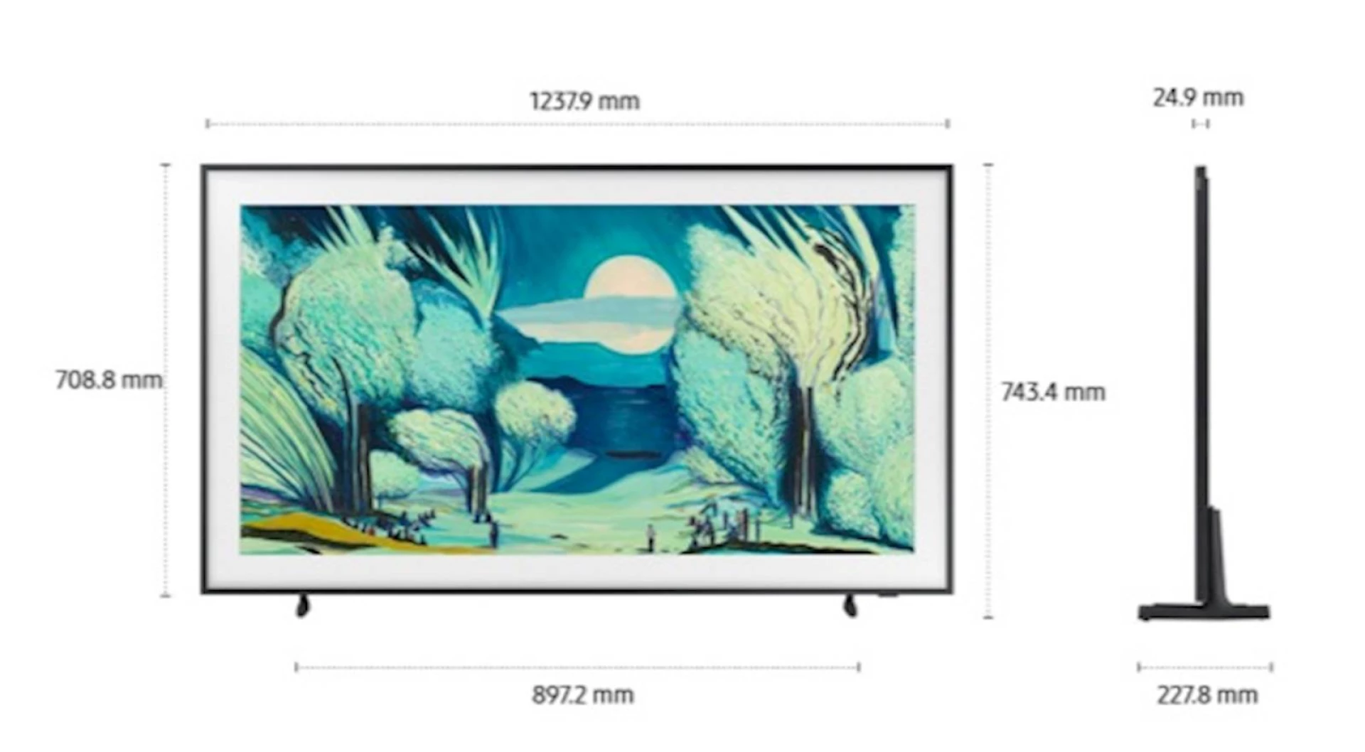 TV SAMSUNG The Frame 4K Vision AI 55" LS03F