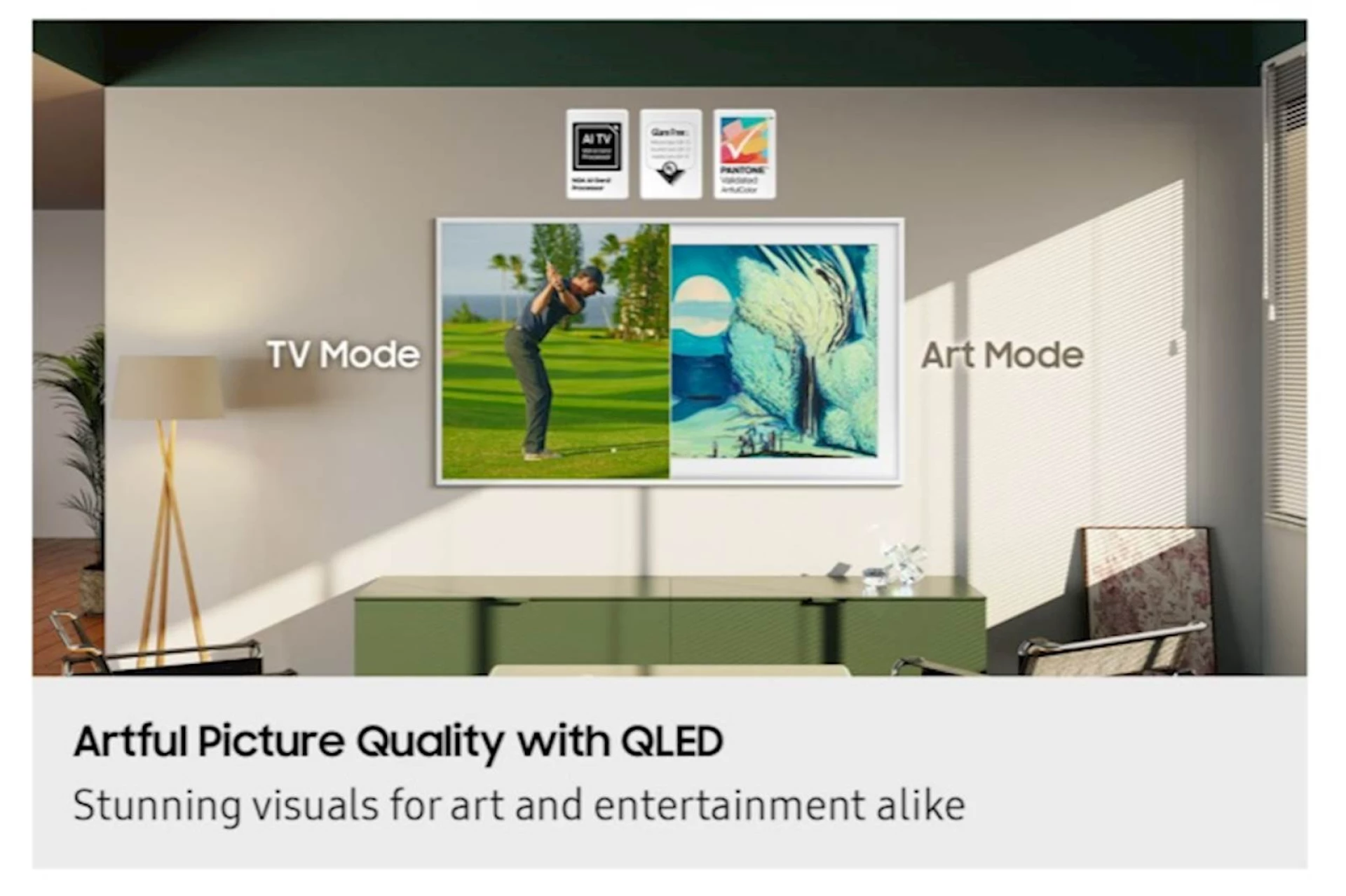 TV SAMSUNG The Frame 4K Vision AI 55" LS03F