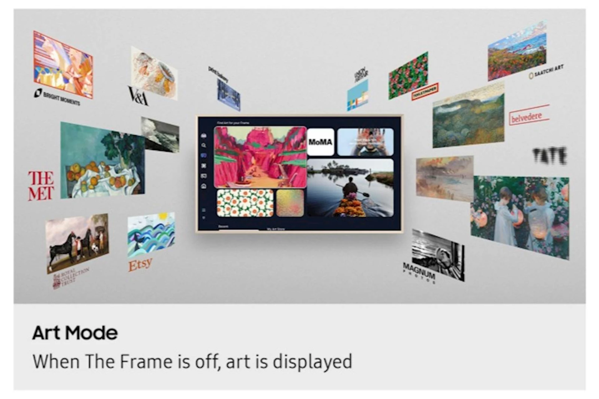 TV SAMSUNG The Frame 4K Vision AI 55" LS03F