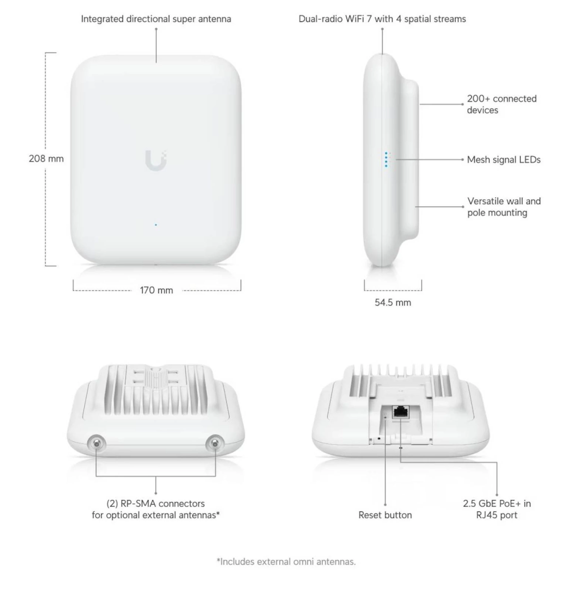 Ubiquiti Access Points U7 Pro Outdoor