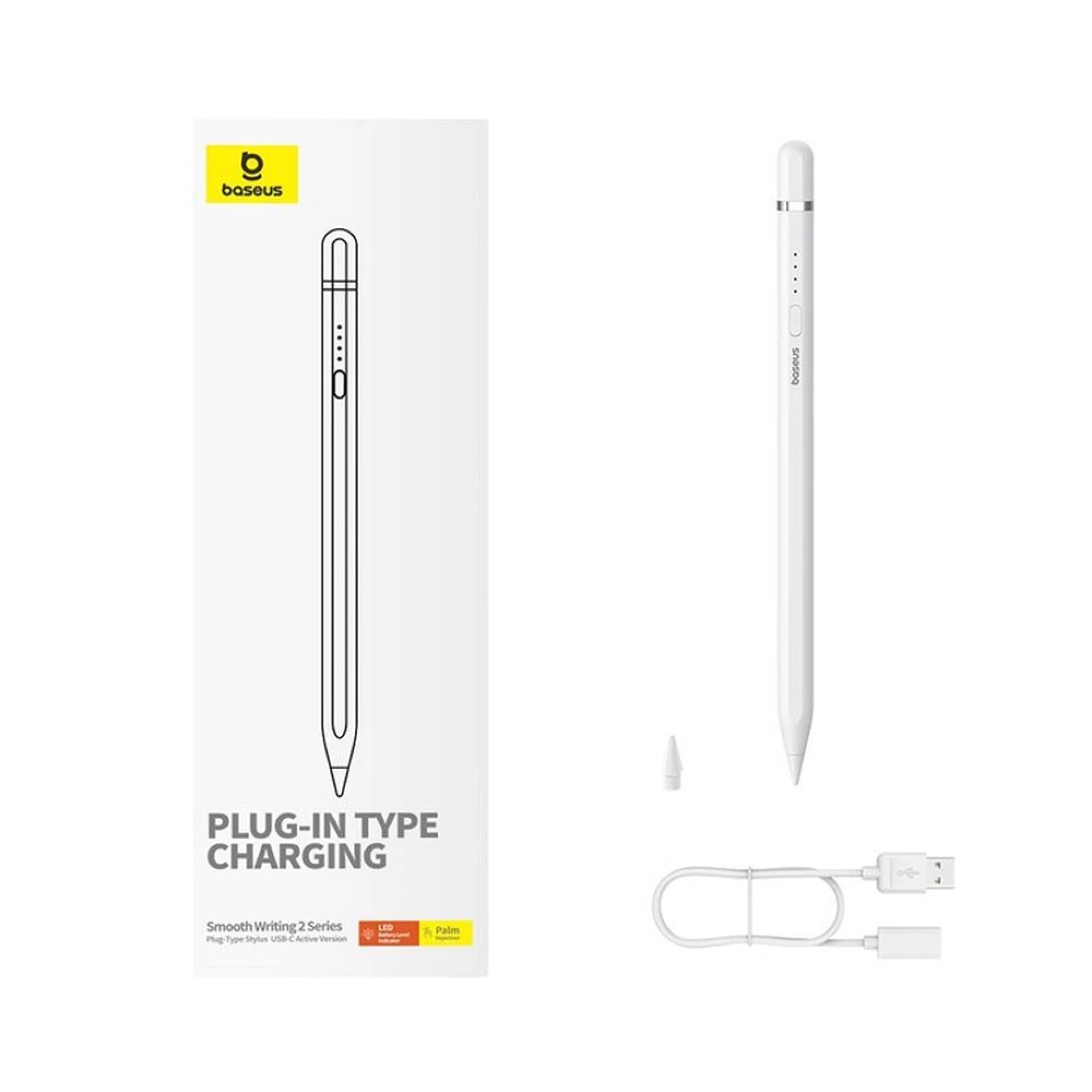 Univerzalna aktivna olovka BASEUS kompatibilna sa iPad + kabl USB A - C 130 mAh