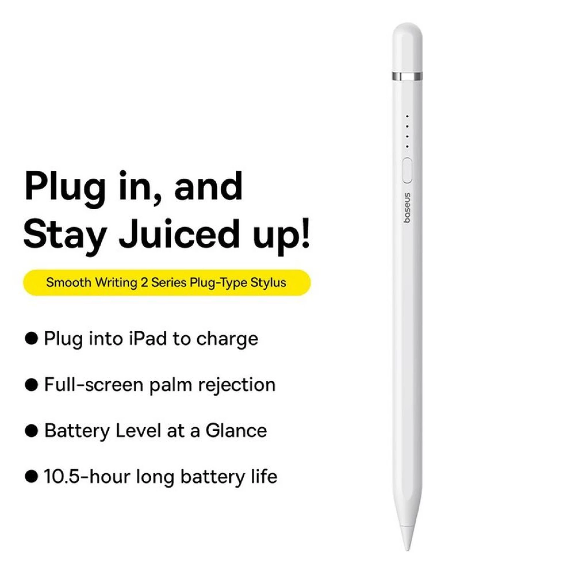 Univerzalna aktivna olovka BASEUS kompatibilna sa iPad + kabl USB A - Lightning