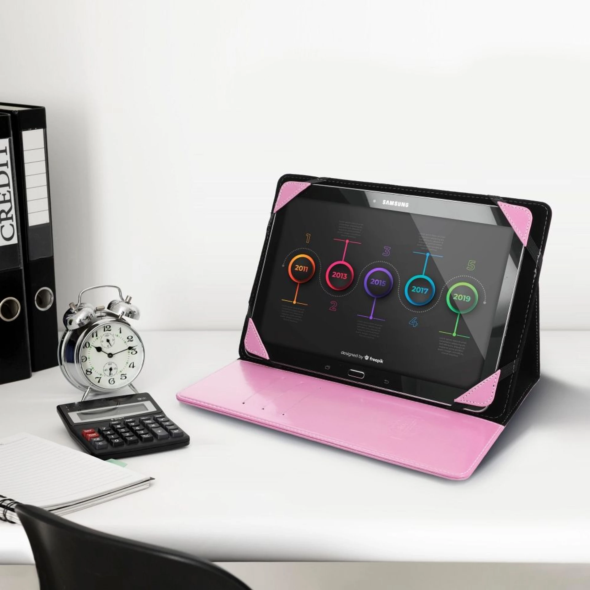 Univerzalna maska za tablet BLUN 12,4" (UNT) pink