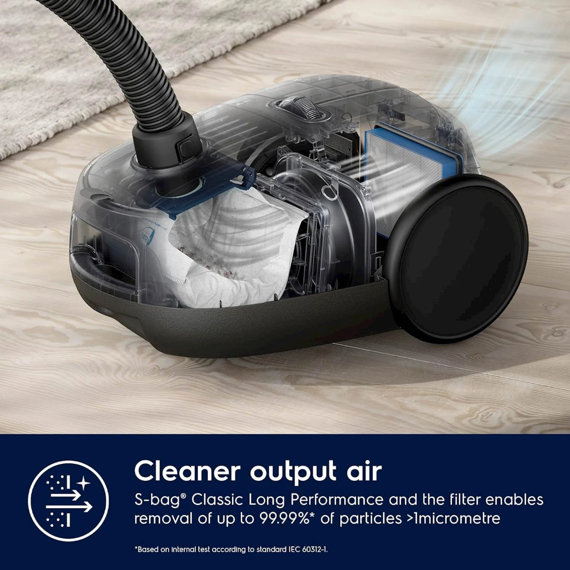 Usisivač Electrolux EB61C3WBL, sa vrećicom