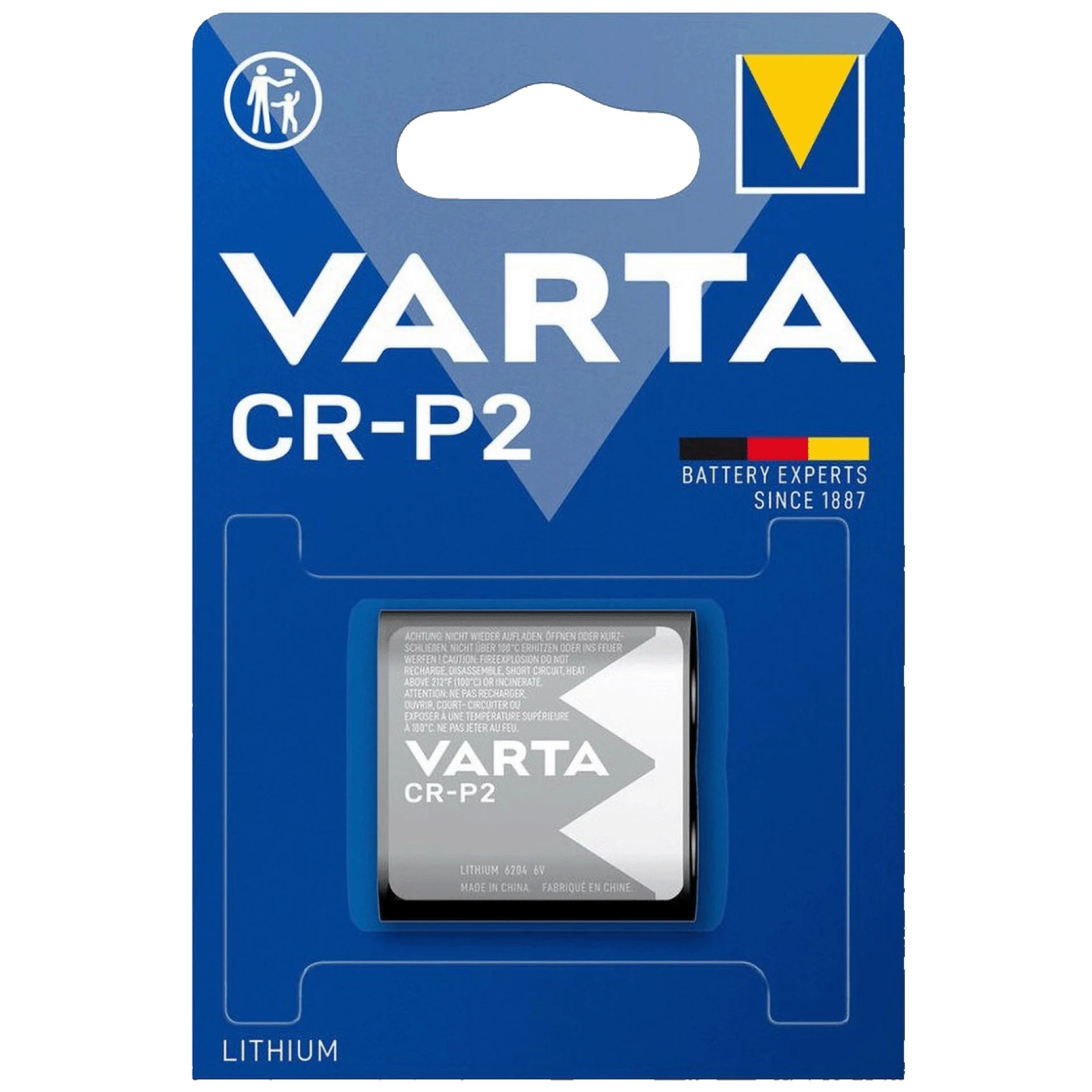 Varta Baterija litijska, Photocell, CRP2, DL223A, 6V - CR-P2 B1