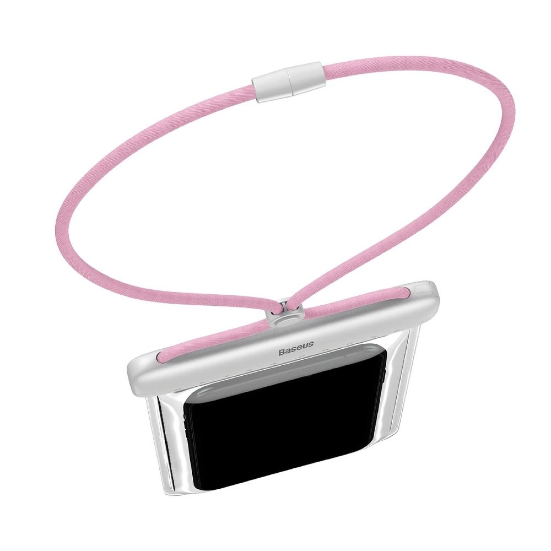 Vodootporna torbica BASEUS IPX8 white pink