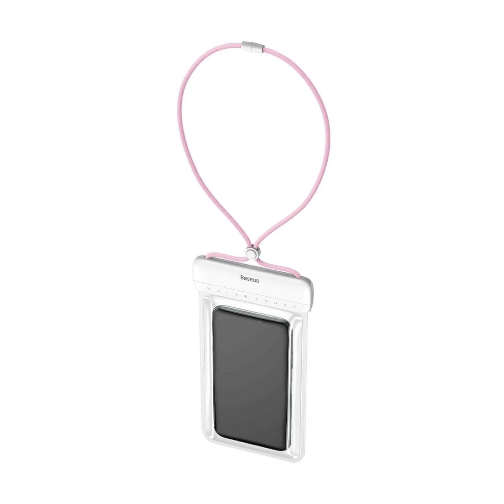 Vodootporna torbica BASEUS IPX8 white pink