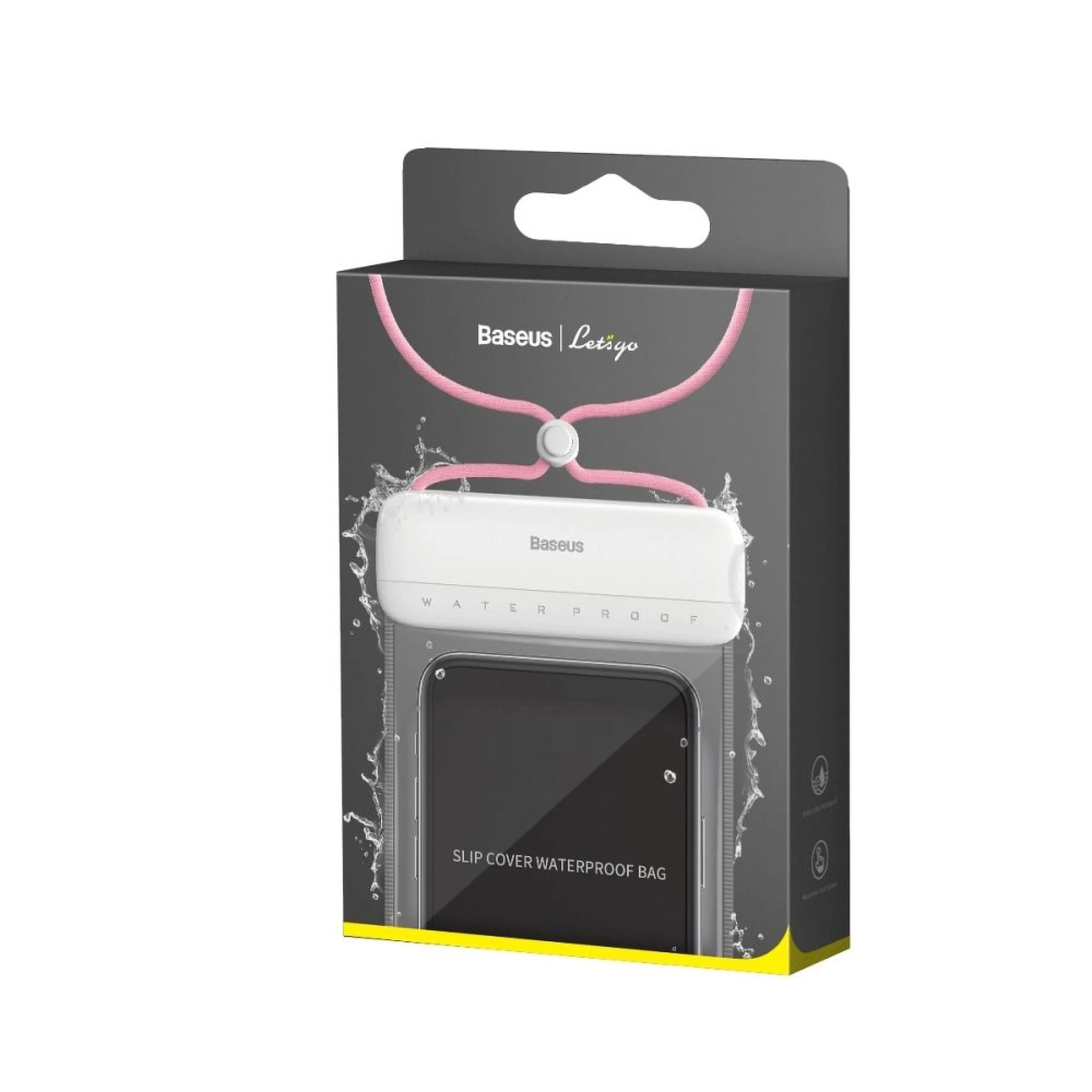 Vodootporna torbica BASEUS IPX8 white pink