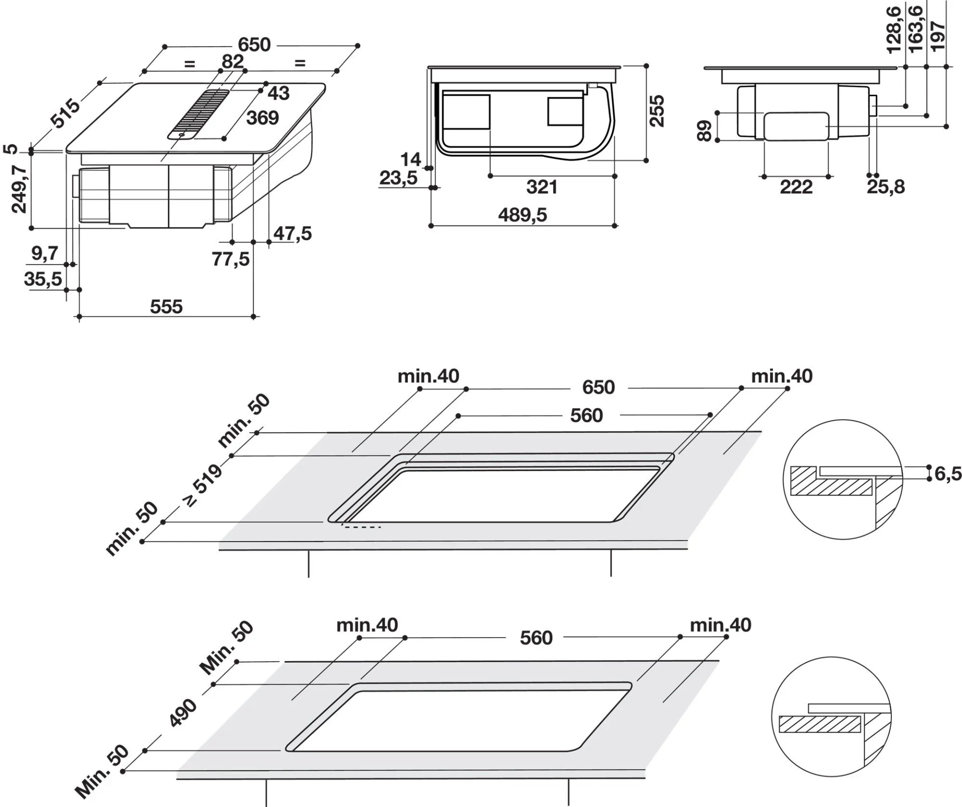 WHIRLPOOL Ugr. ploca WVH1065BF KIT napa