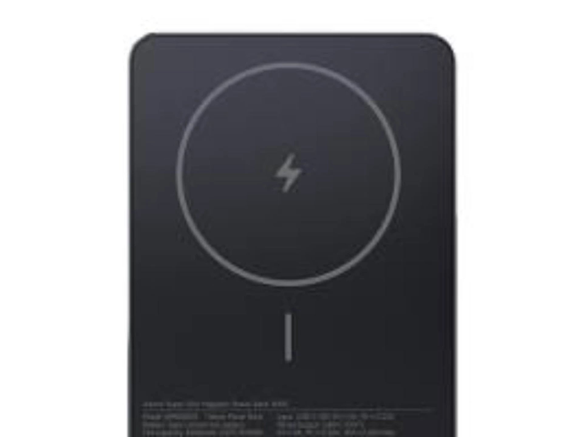 Xiaomi SuperSlim PB 5000 mAh crni USB-C x1, bežično punjenje
