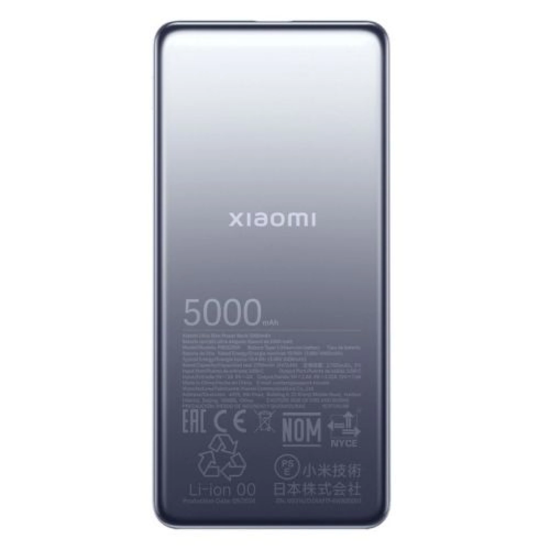 Xiaomi Ultra Slim PB 5000 mAh crni USB-C x1, bežično punjenje 20W