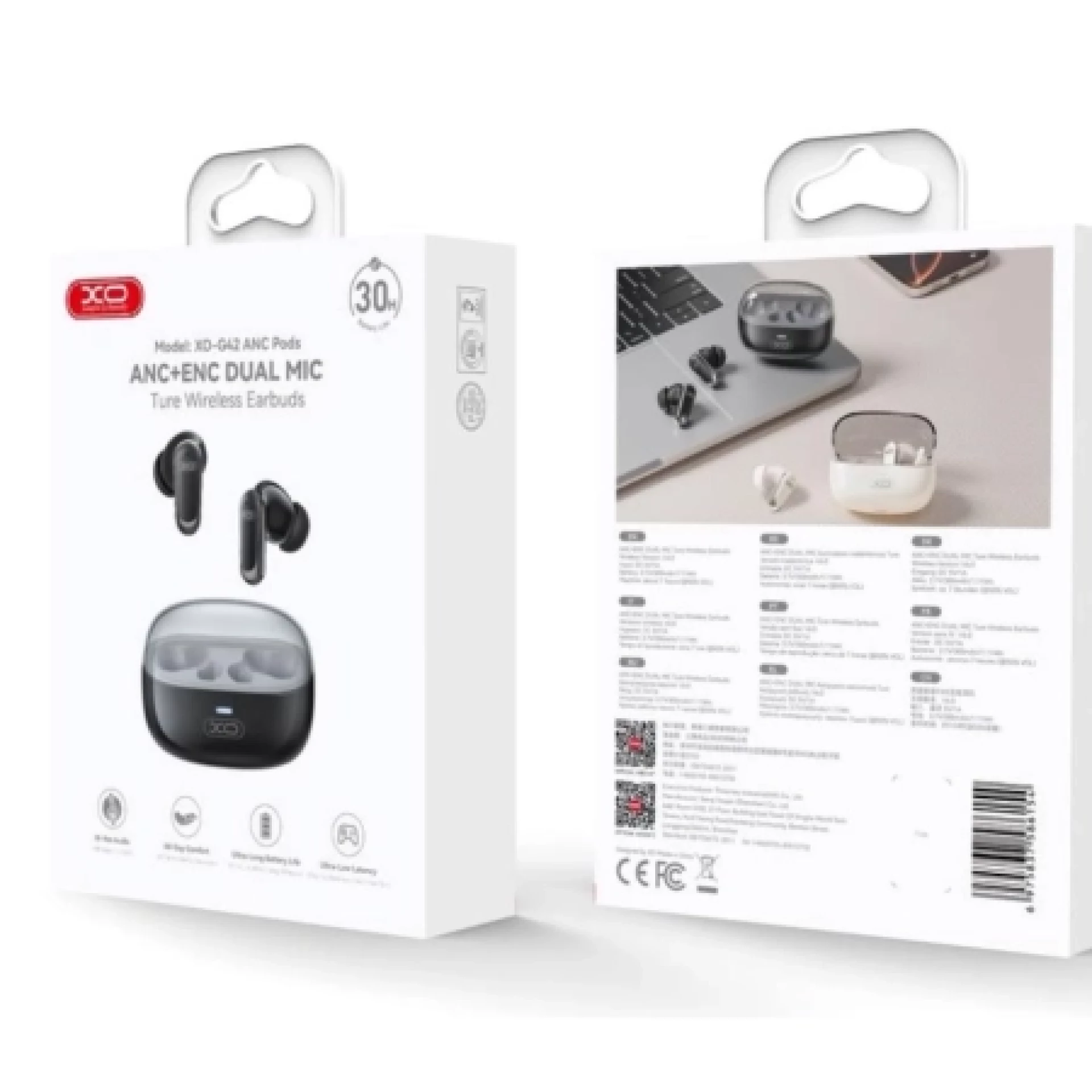 XO Golden Bud Bluetooth Slušalice sa mikrofonom G42 Black