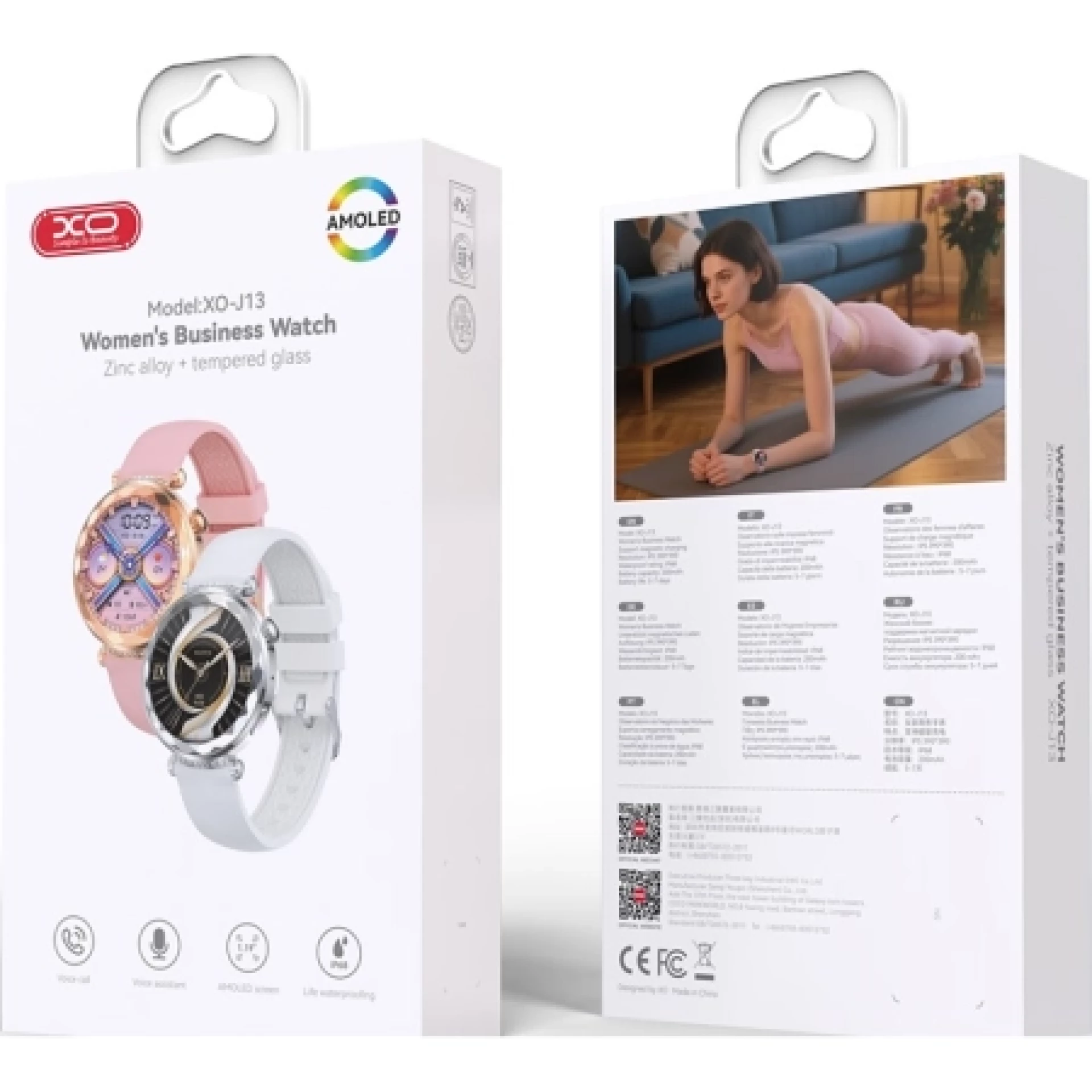 XO Smartwatch J13 Amoled Pink