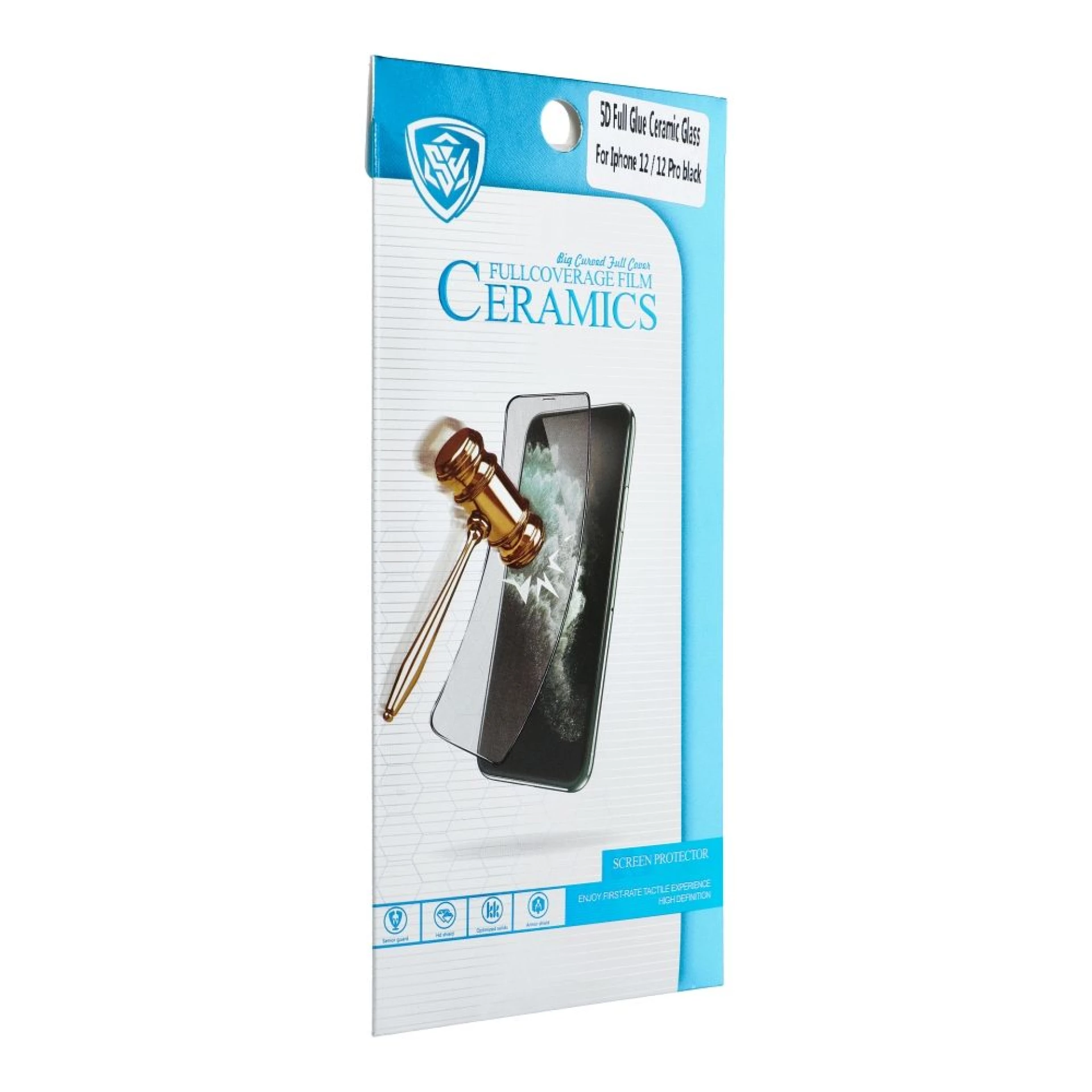 Zaštitno keramičko staklo za iPhone 15 Plus black