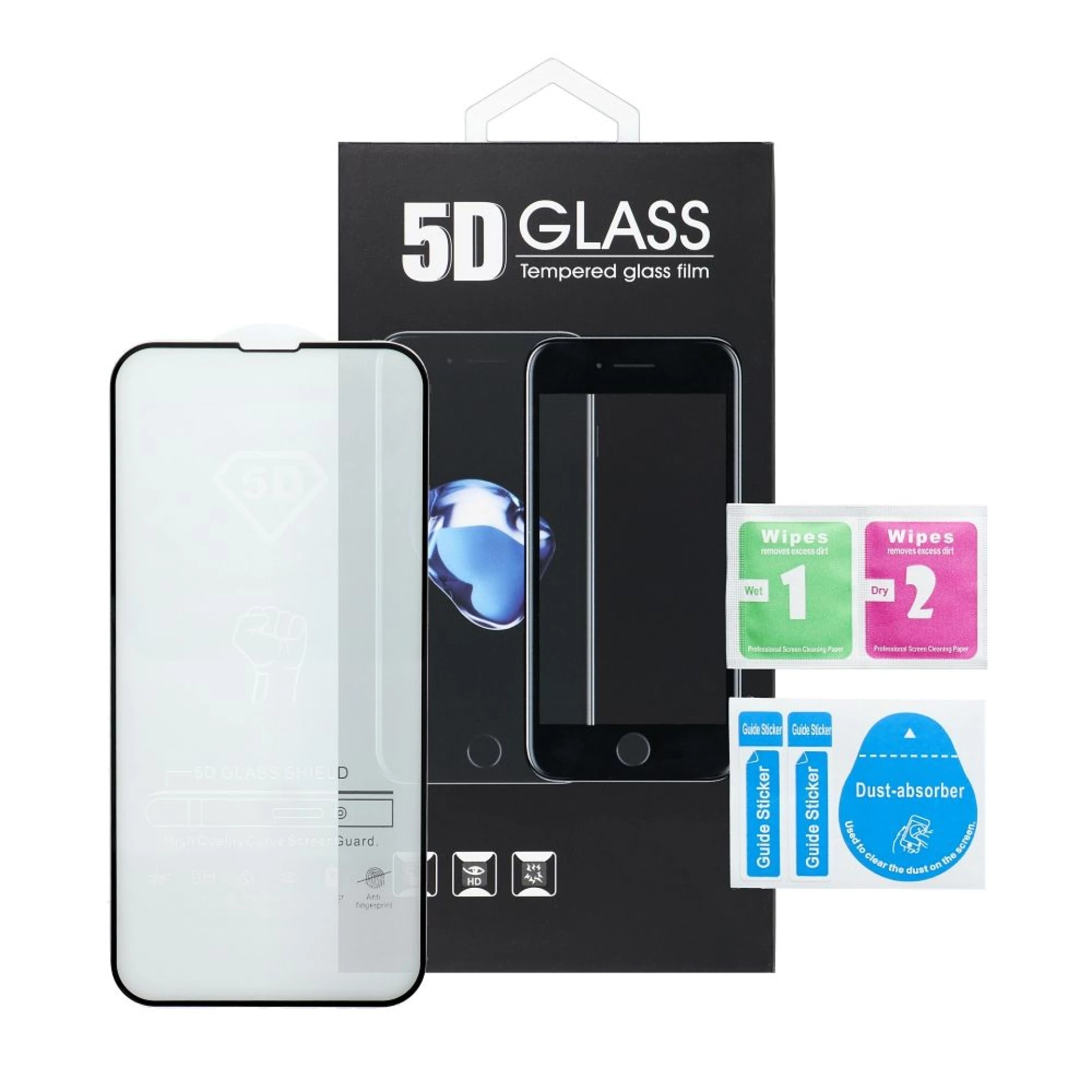 Zaštitno staklo 5D Full Glue Tempered Glas za iPhone 16 Pro Privacy