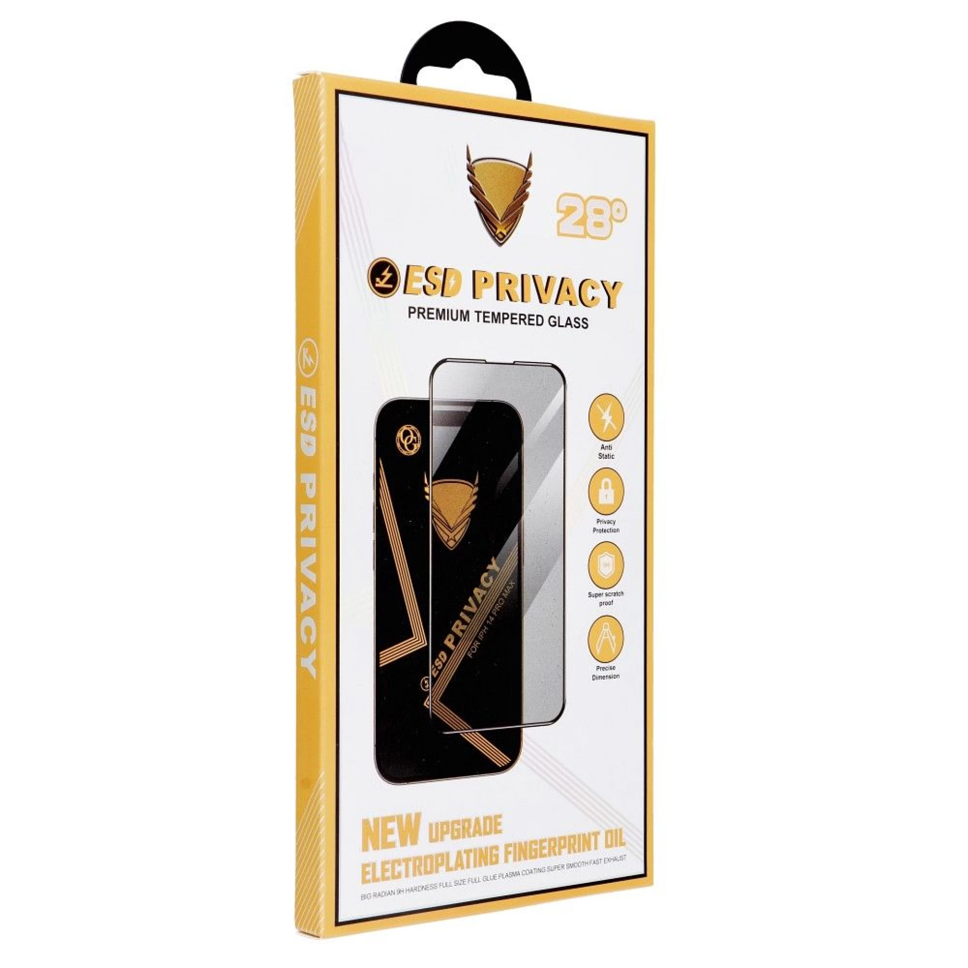 Zaštitno staklo OG Premium Privacy  za Iphone 15 black