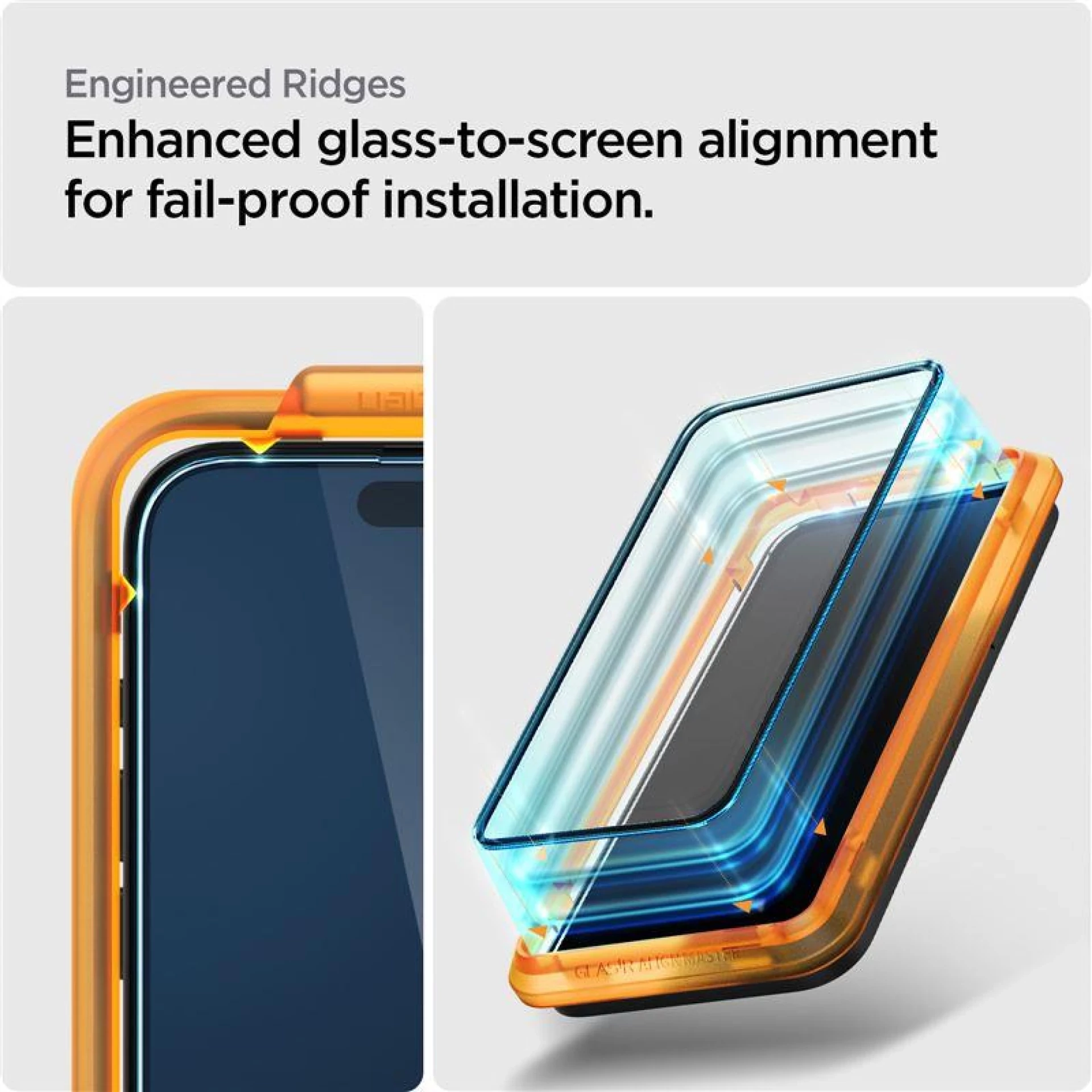 Zaštitno staklo Spigen ALM Glass FC za iPhone 15 / 16 2-pack
