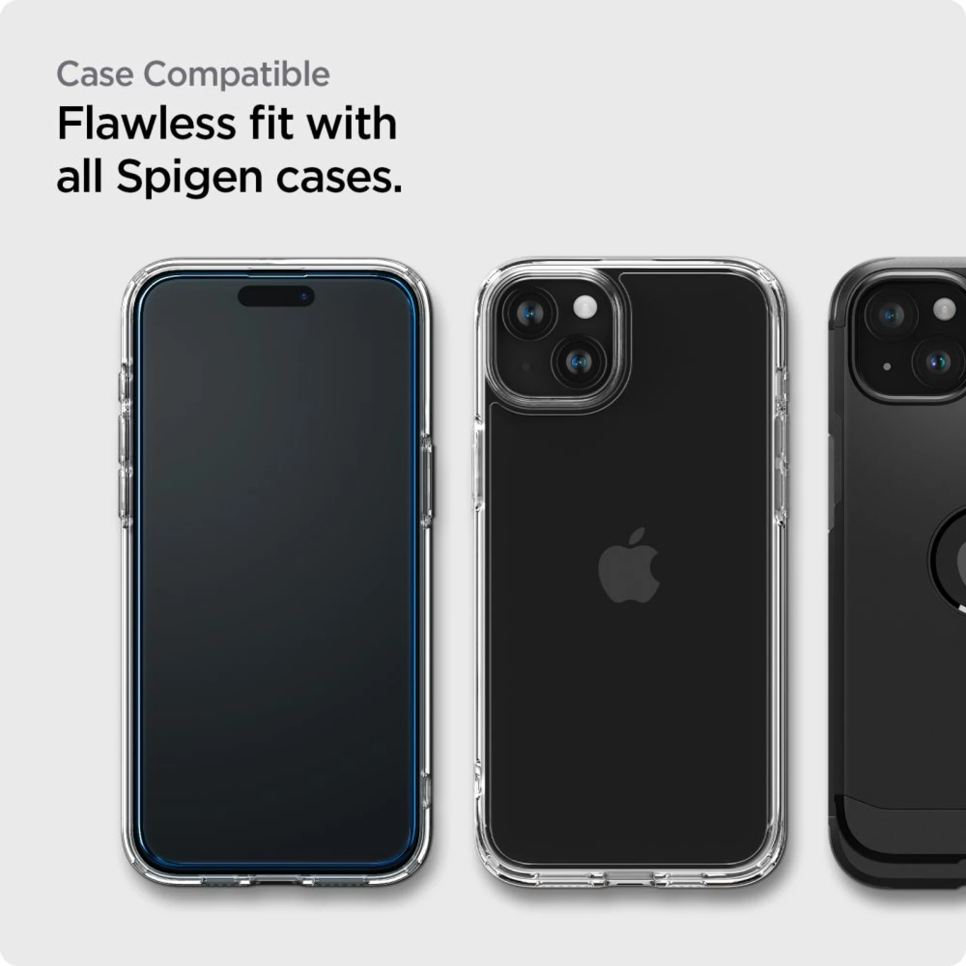 Zaštitno staklo Spigen ALM Glass FC za iPhone 15 / 16 2-pack