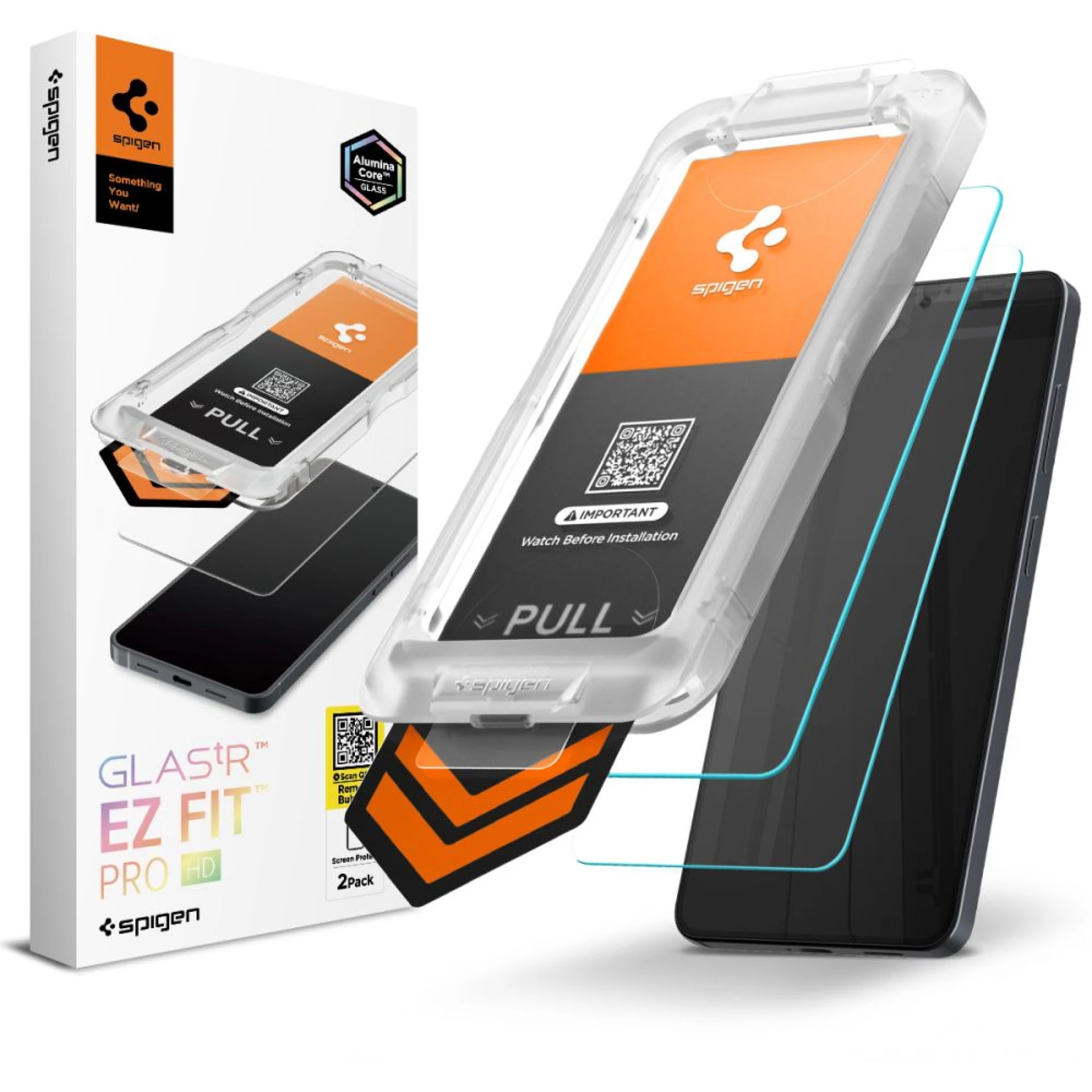 Zaštitno staklo Spigen Glas TR EZ Fit Pro HD za Samsung S26 2-pack