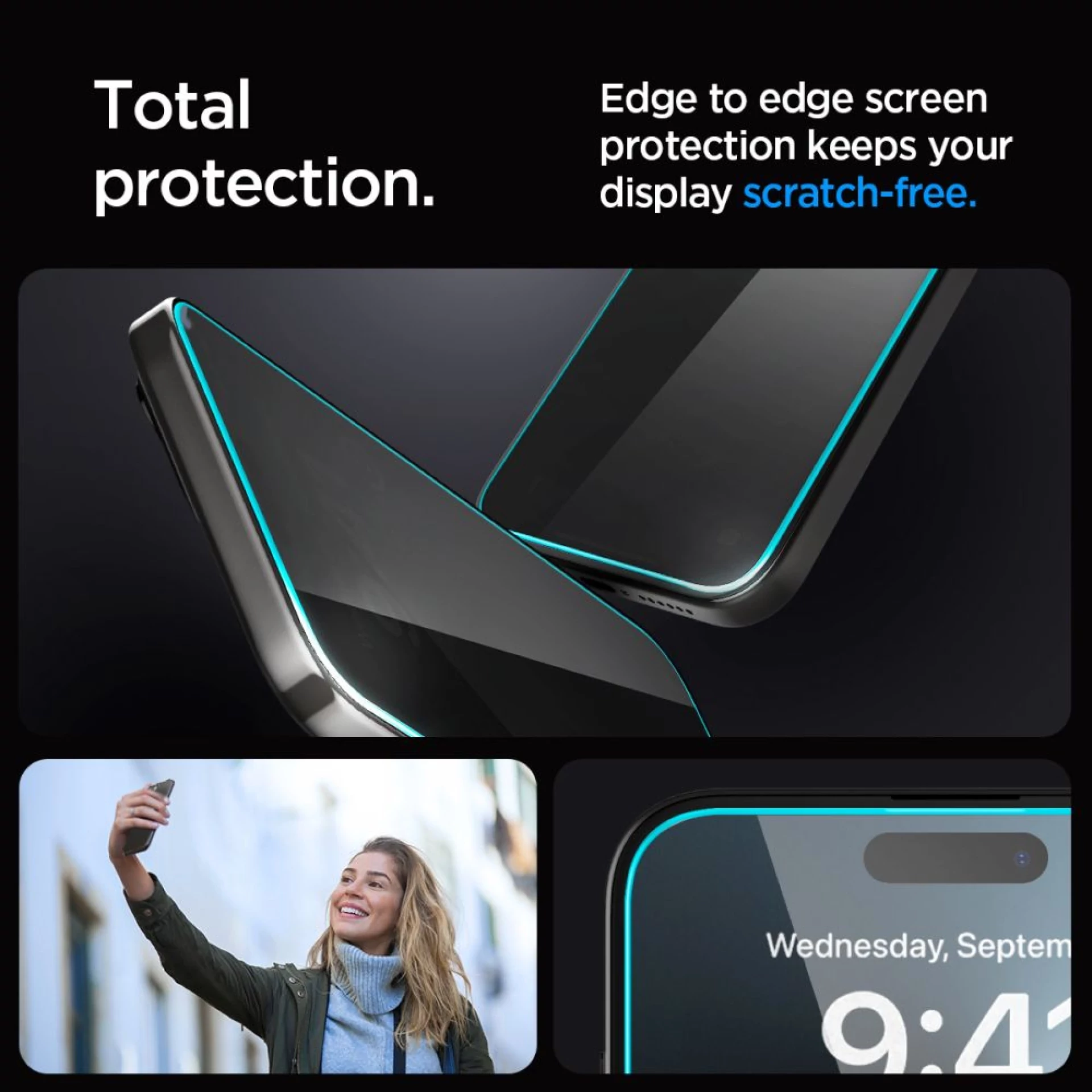Zaštitno staklo Spigen Glas TR EZ Fit za iPhone 15/16 2-pack Privacy