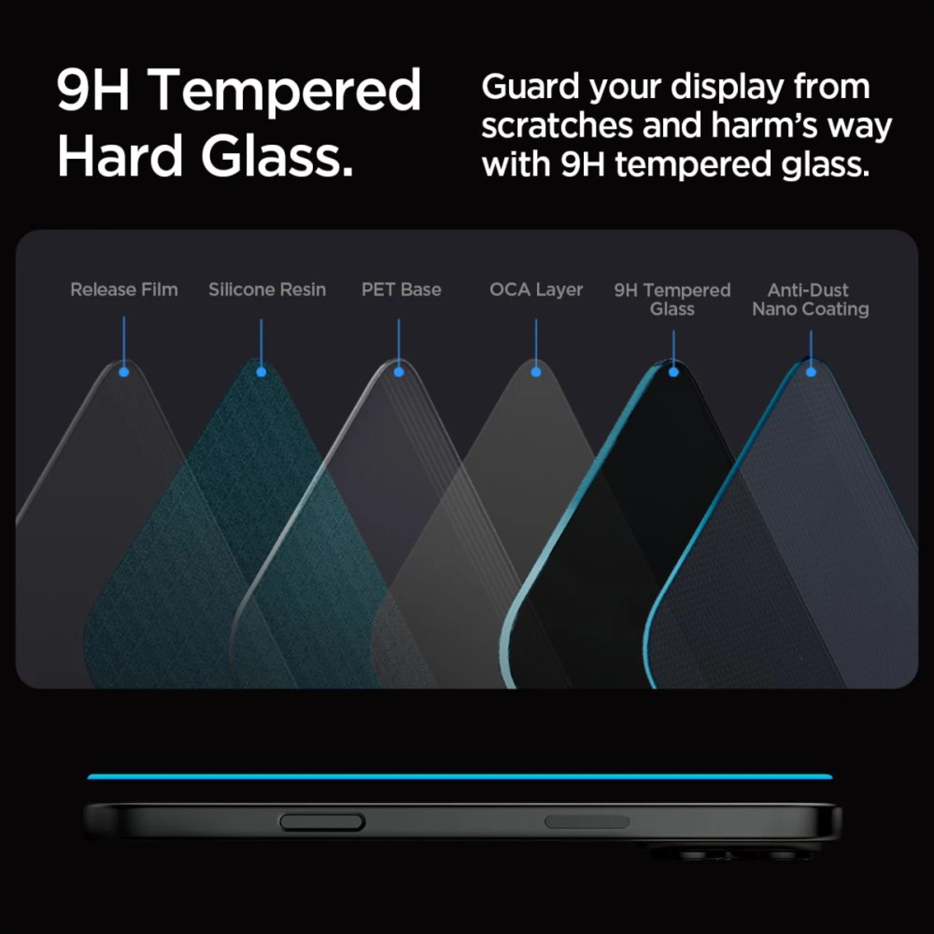 Zaštitno staklo Spigen Glas TR EZ Fit za iPhone 16 Pro/17/17 Pro 2-pack Privacy