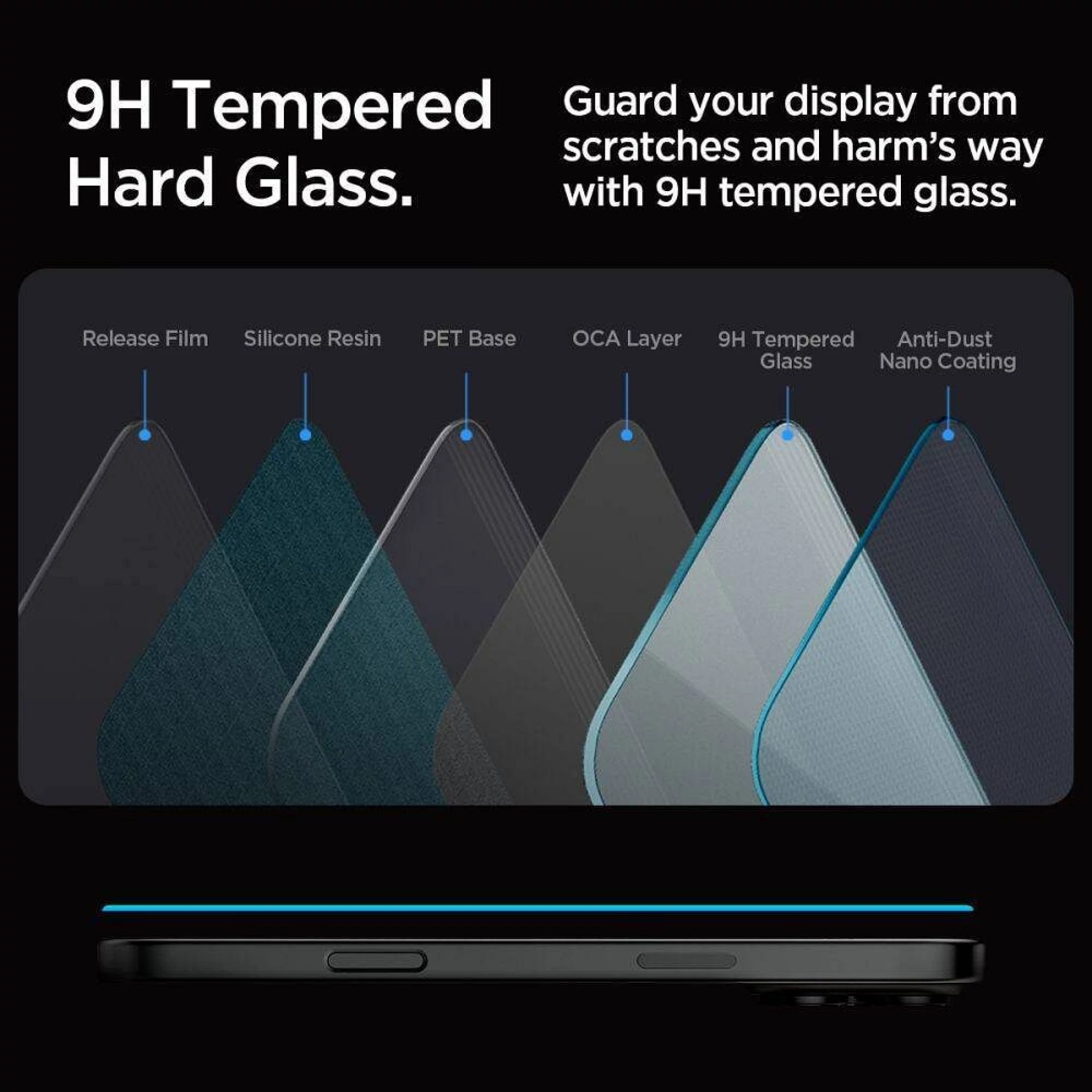 Zaštitno staklo Spigen Glas TR EZ Fit za iPhone 16 Pro/17/17 Pro 2-pack