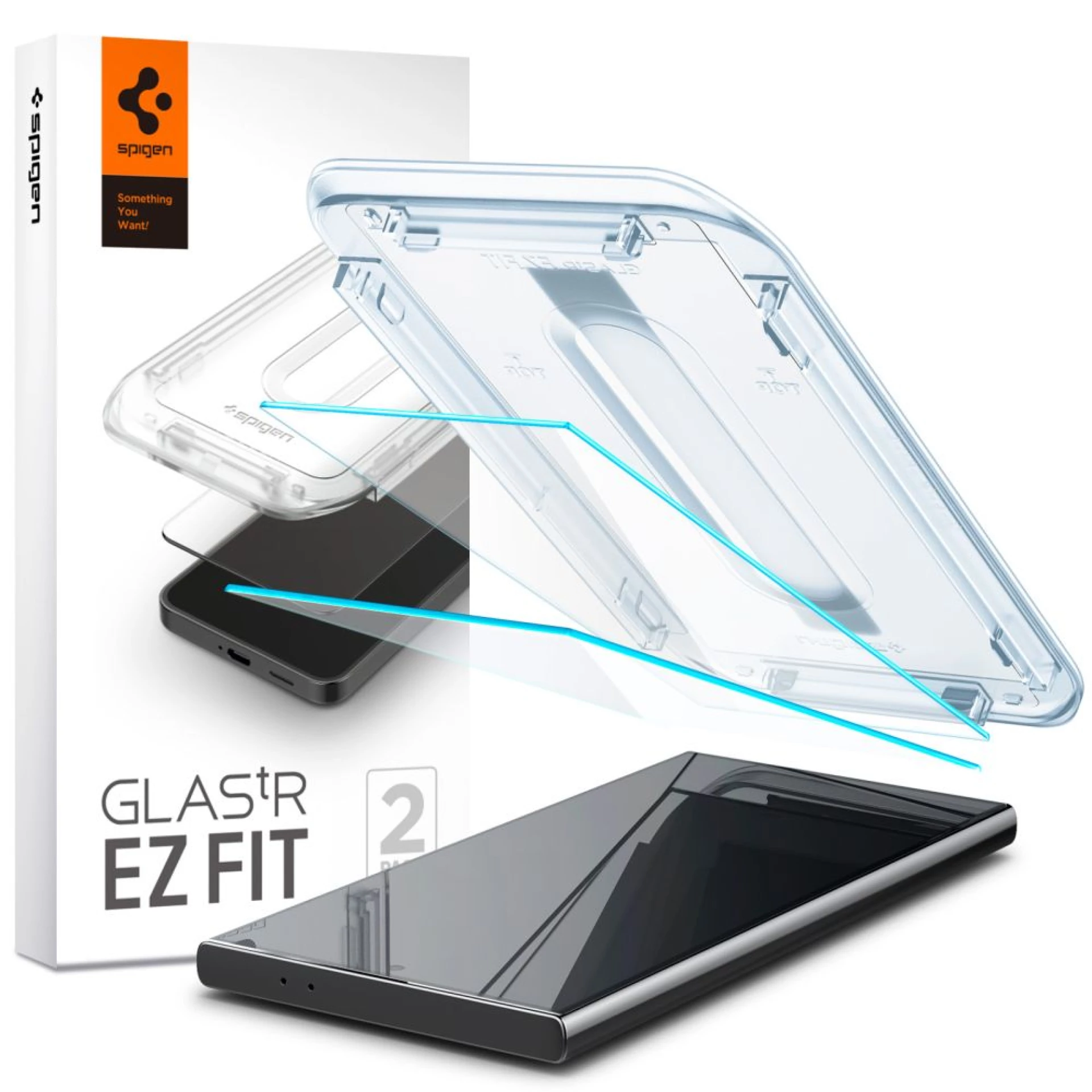 Zaštitno staklo Spigen Glas TR EZ Fit za Samsung S24 Ultra 2-pack