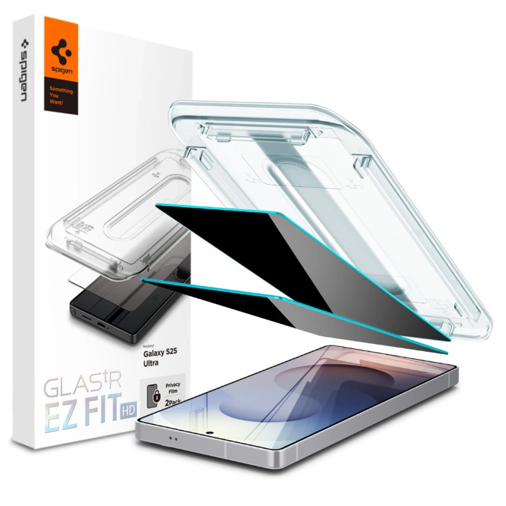 Zaštitno staklo Spigen Glas TR EZ Fit za Samsung S25 Ultra 2-pack Privacy