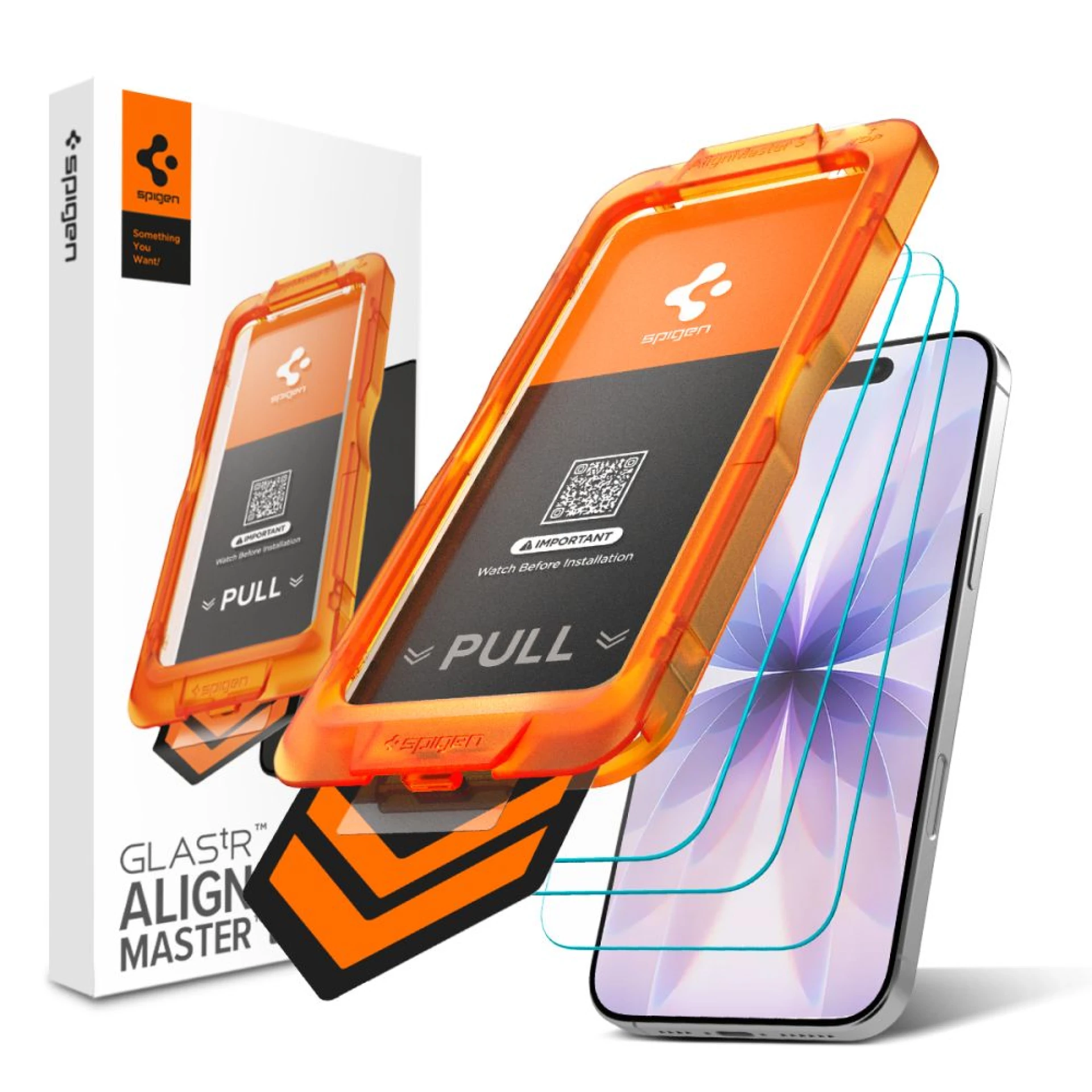 Zaštitno staklo Spigen Glas.tR AlignMaster Slim za iPhone 17 3-pack