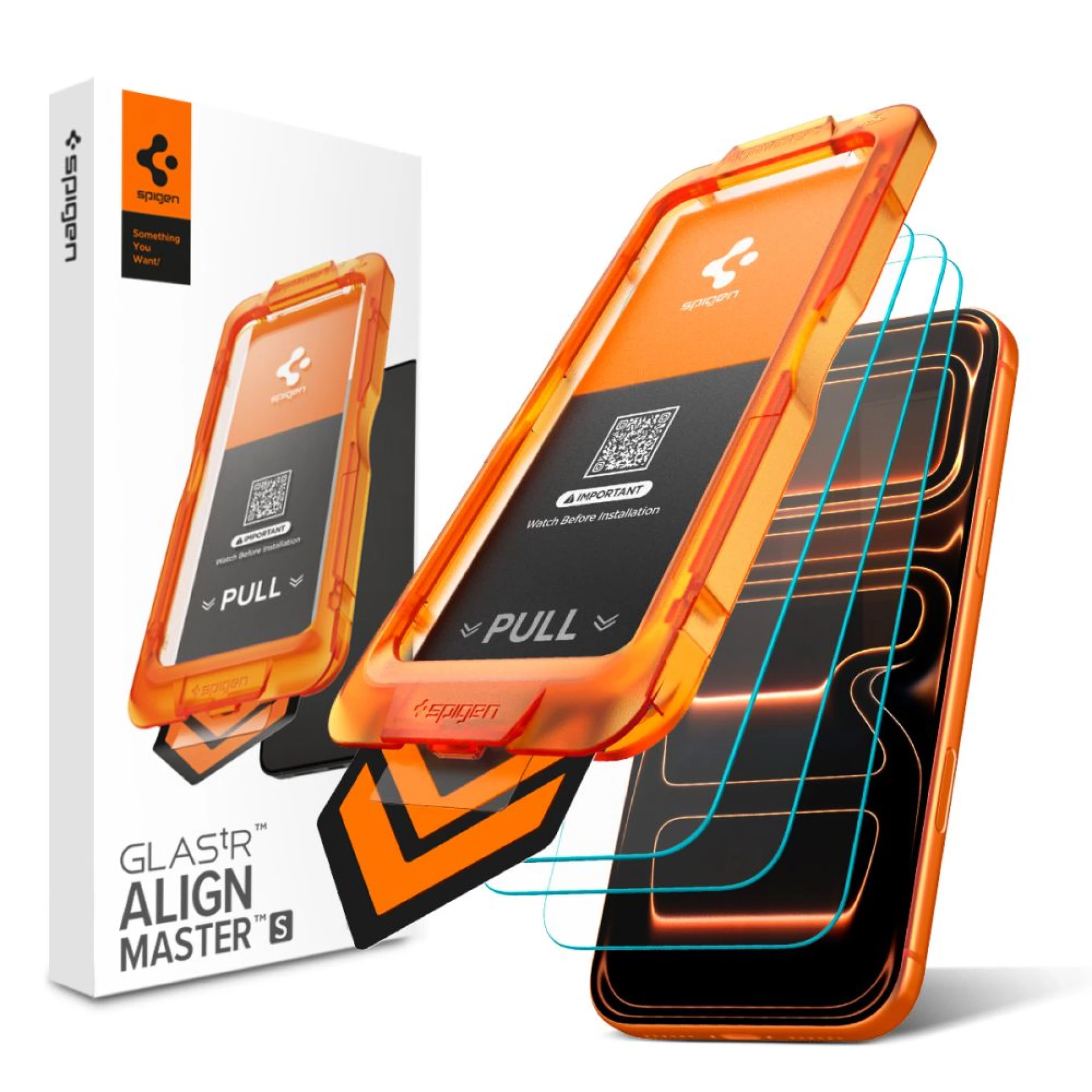 Zaštitno staklo Spigen Glas.tR AlignMaster Slim za iPhone 17 Pro 3-pack