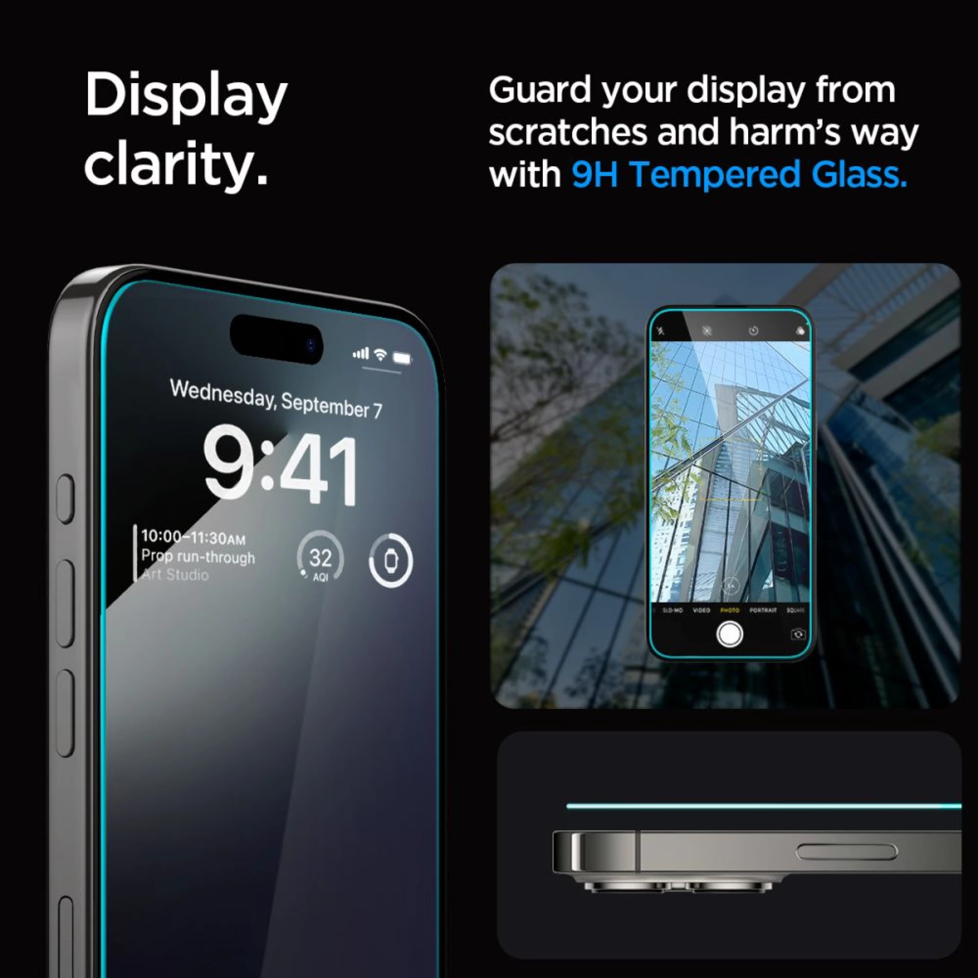 Zaštitno staklo SPIGEN GLAS.TR ”EZ FIT” 2-pack za iPhone 15 Pro Max transparent