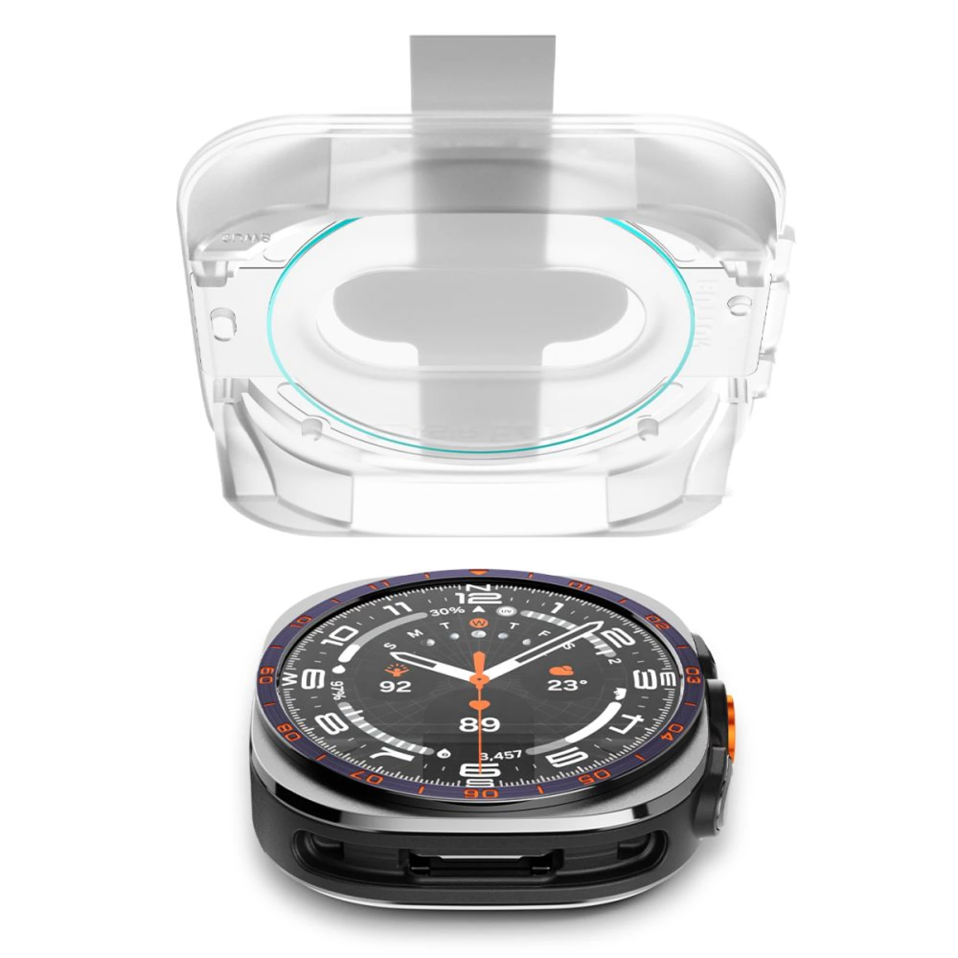 Zaštitno staklo Spigen Glas.TR EZ Fit AC za Samsung Watch Ultra 1/2 47mm 2-pack