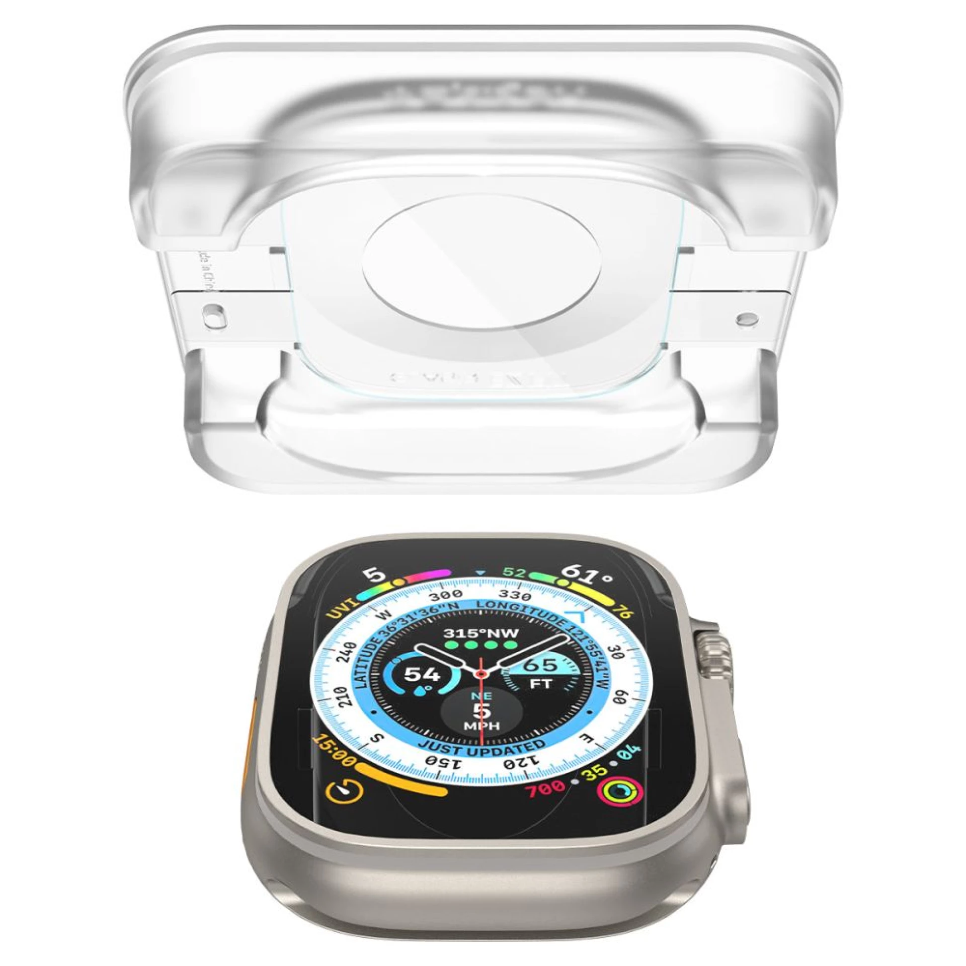 Zaštitno staklo Spigen Glas.TR EZ Fit za Apple Watch Ultra/Ultra 2 49mm 2pcs