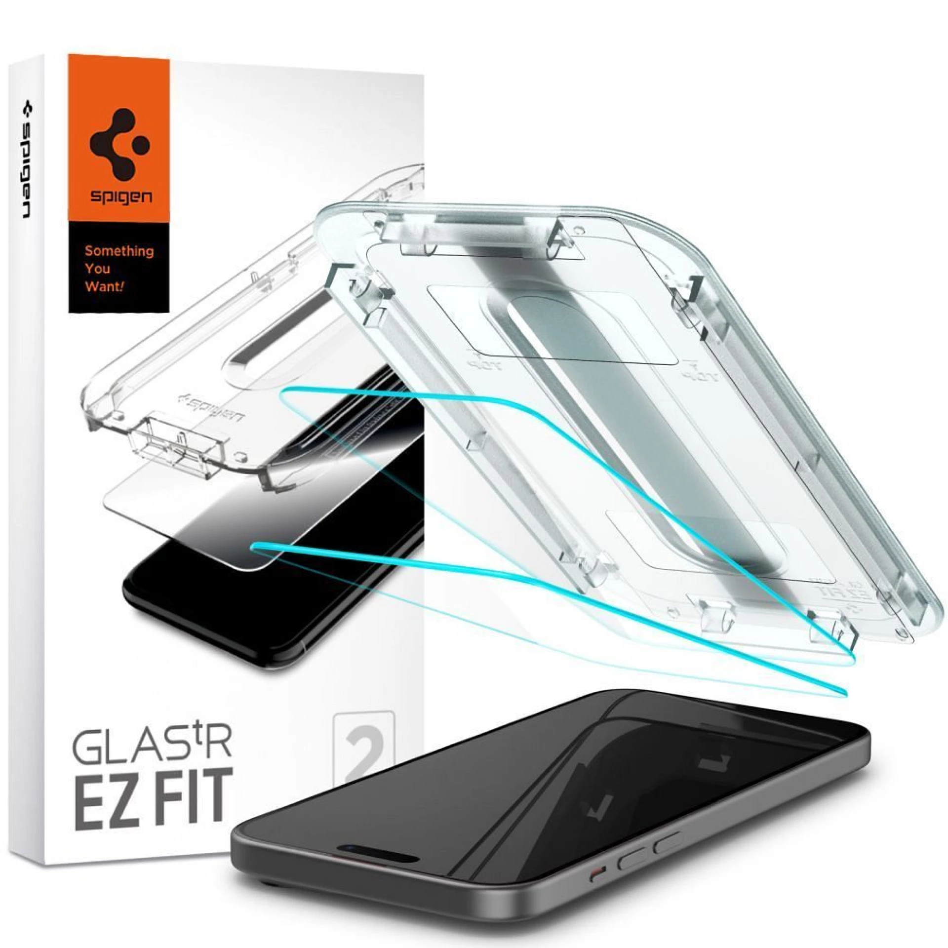 Zaštitno staklo Spigen Glas TR EZ Fit za iPhone 15/16 2-pack