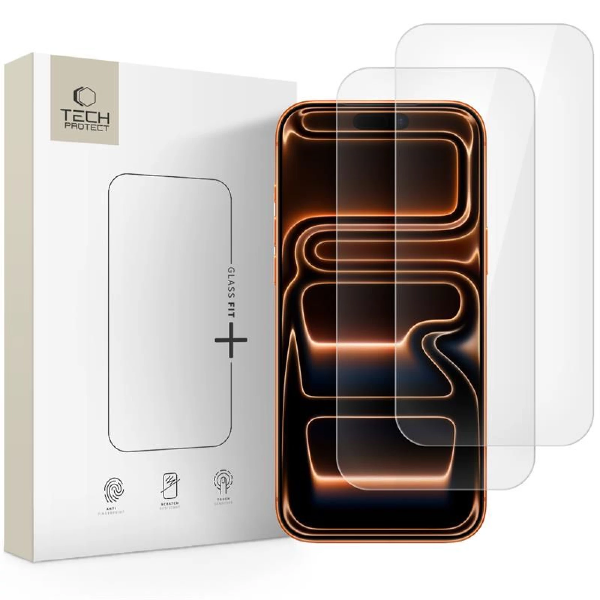 Zaštitno staklo Tech-Protect Glass Fit+ za iPhone 16 Pro/17/17 Pro 2-pack